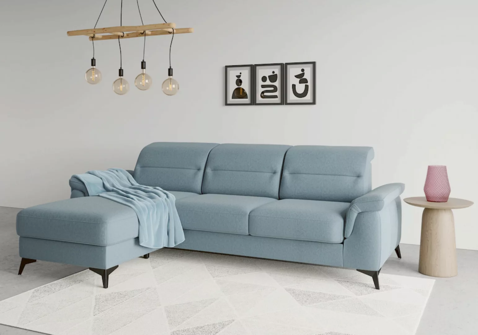 sit&more Ecksofa "Sinatra L-Form", mit Recamiere, optional mit Kopfteilvers günstig online kaufen