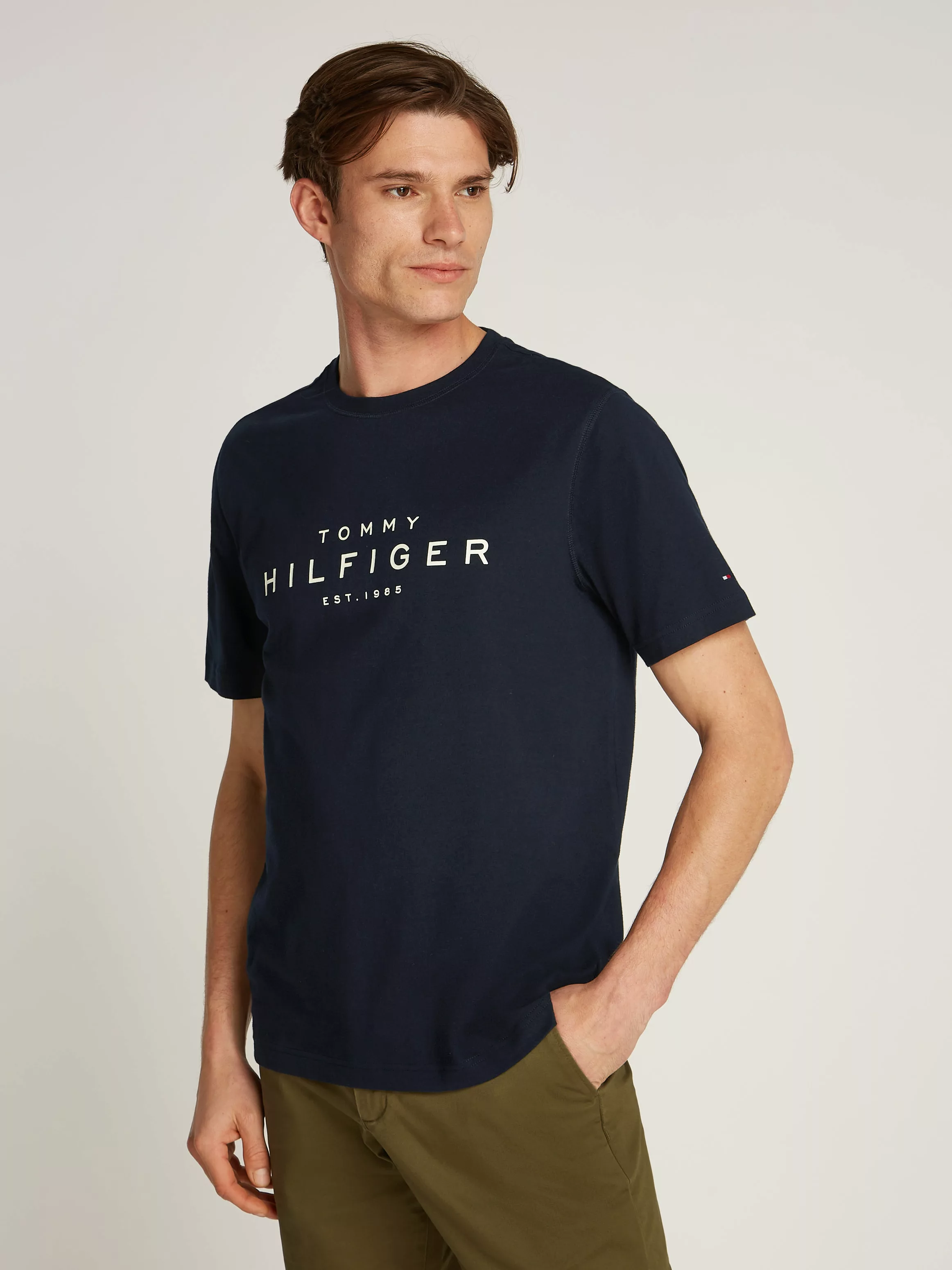 Tommy Hilfiger T-Shirt BIG RWB HILFIGER TEE mit Logo günstig online kaufen