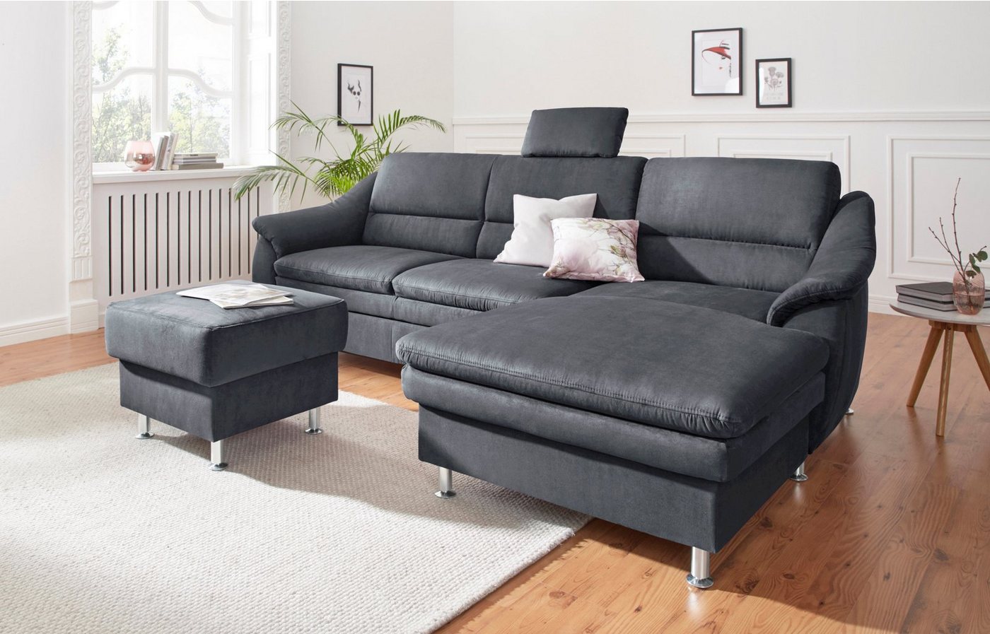 sit&more Ecksofa "Salsa L-Form", mit Federkern, wahlweise mit Bettfunktion günstig online kaufen