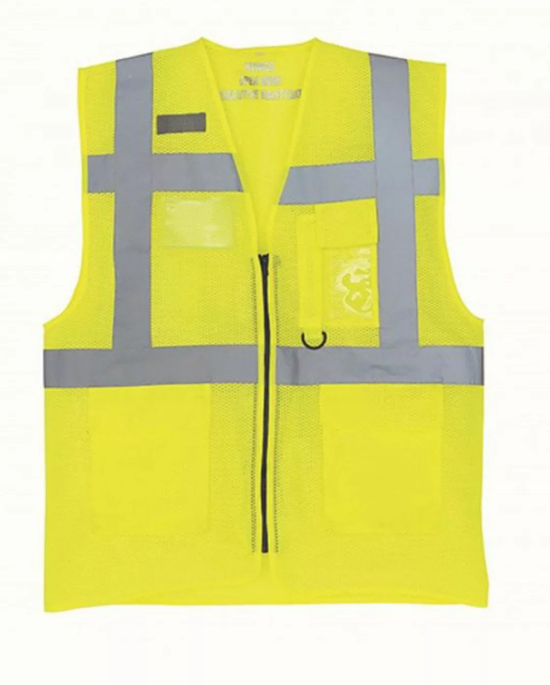 YOKO Warnweste Herren Hi Vis Top Cool Open Mesh Executive Waistcoat günstig online kaufen