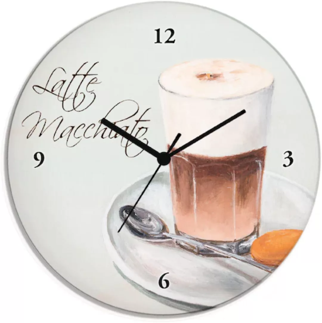 Artland Wanduhr »Latte Macchiato« günstig online kaufen