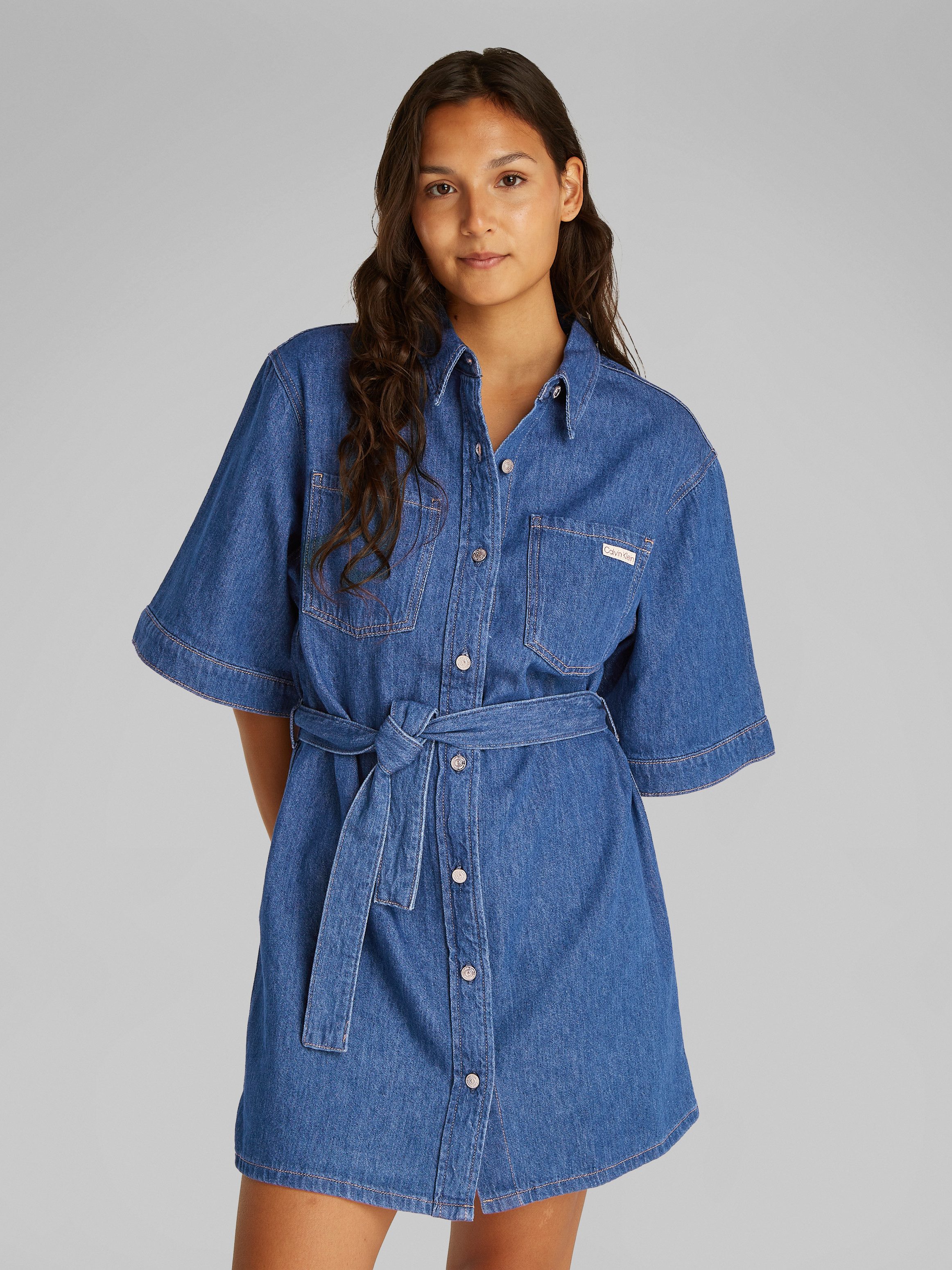 Calvin Klein Jeans Jeanskleid LINEN BOXY günstig online kaufen
