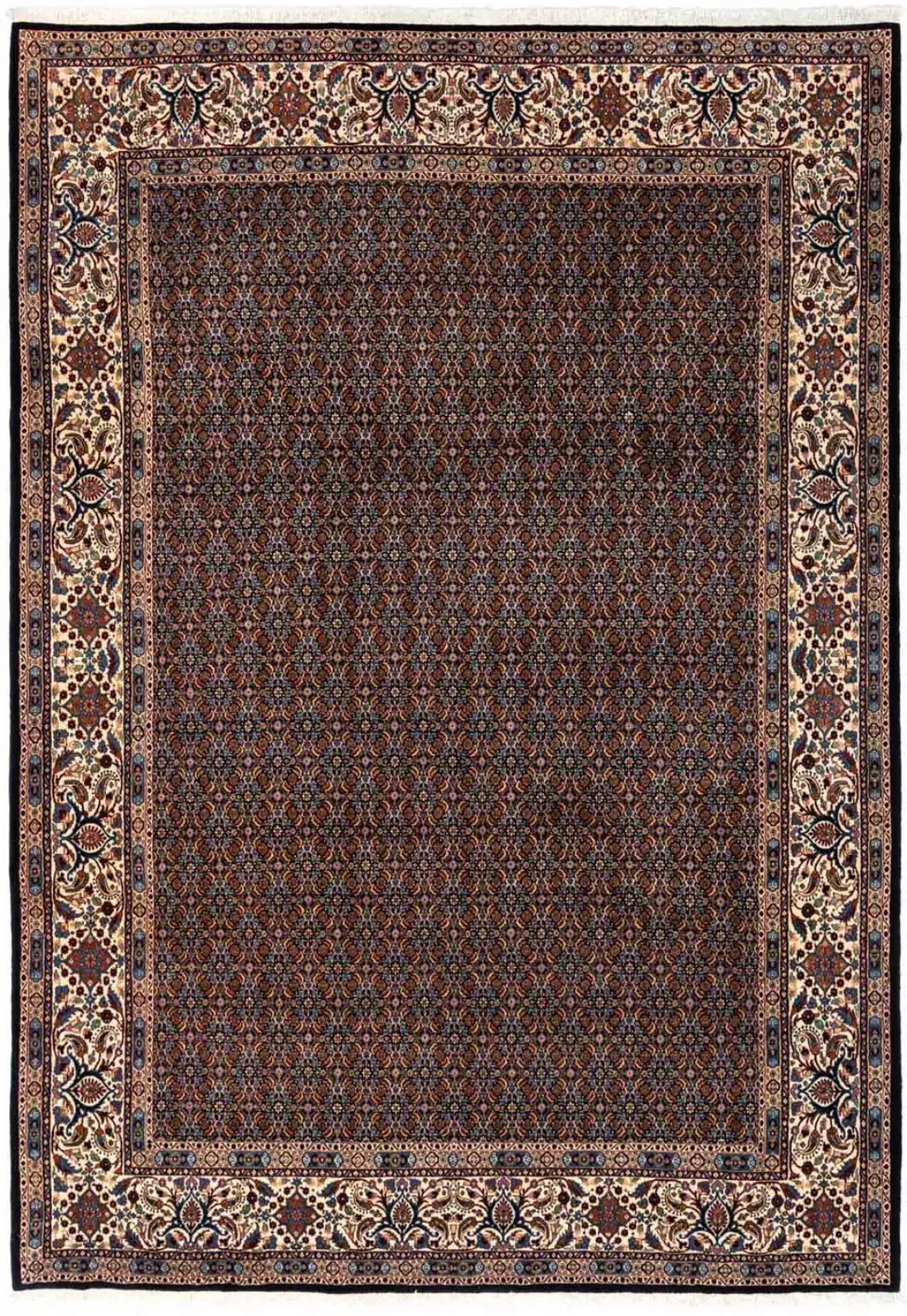 morgenland Wollteppich »Moud Stark Gemustert Blu scuro 345 x 247 cm«, recht günstig online kaufen