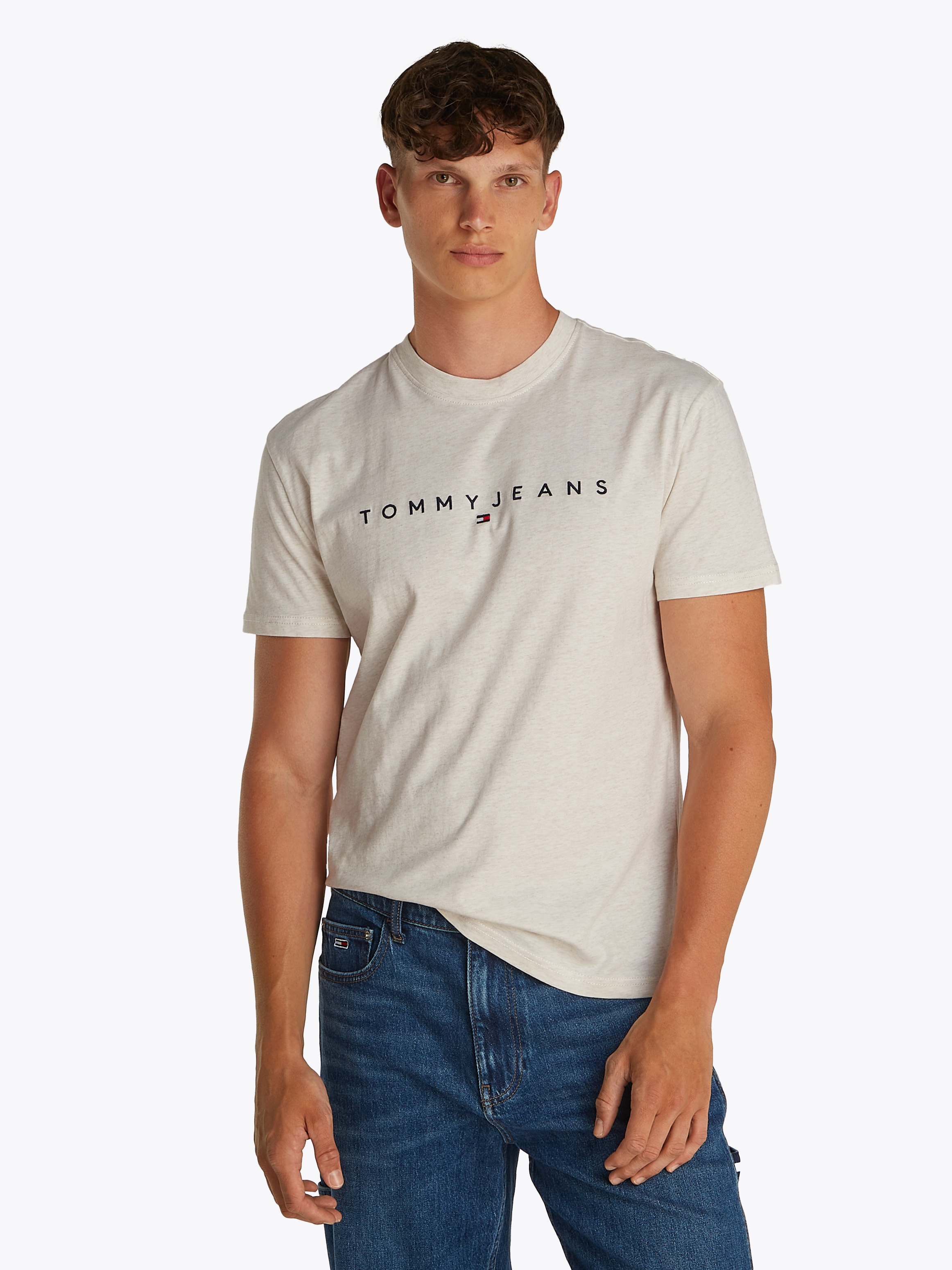 Tommy Jeans Plus Rundhalsshirt "TJM REG LINEAR LOGO TEE EXT", in Große Größ günstig online kaufen