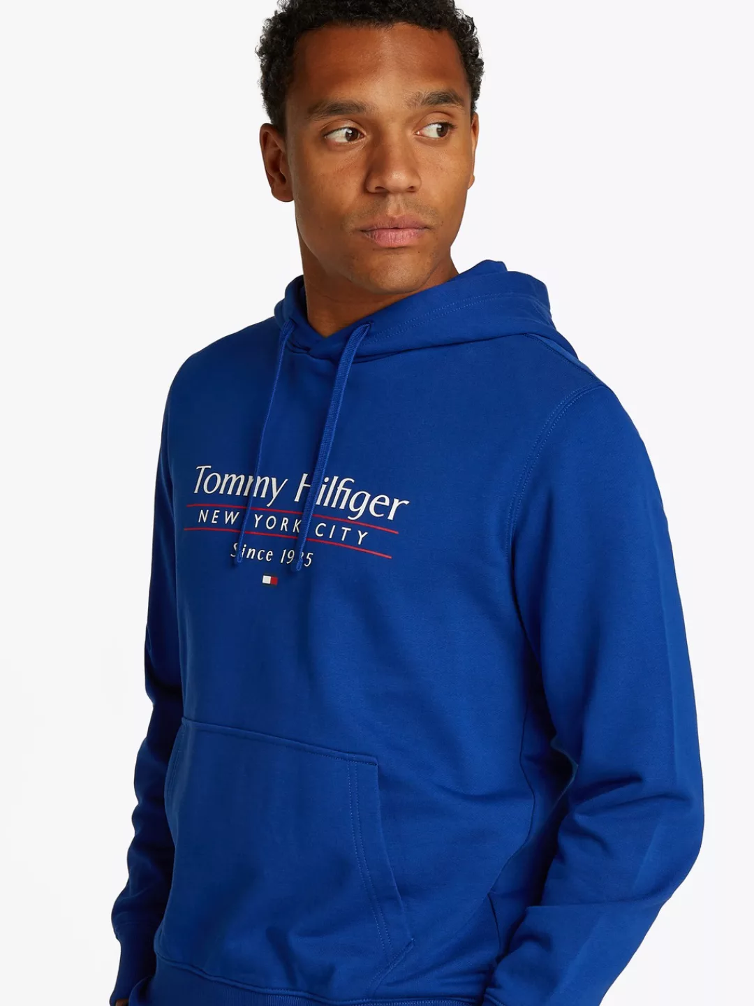 Tommy Hilfiger Hoodie "HILFIGER CENTER STACK HOODY", mit großem mehrfarbige günstig online kaufen