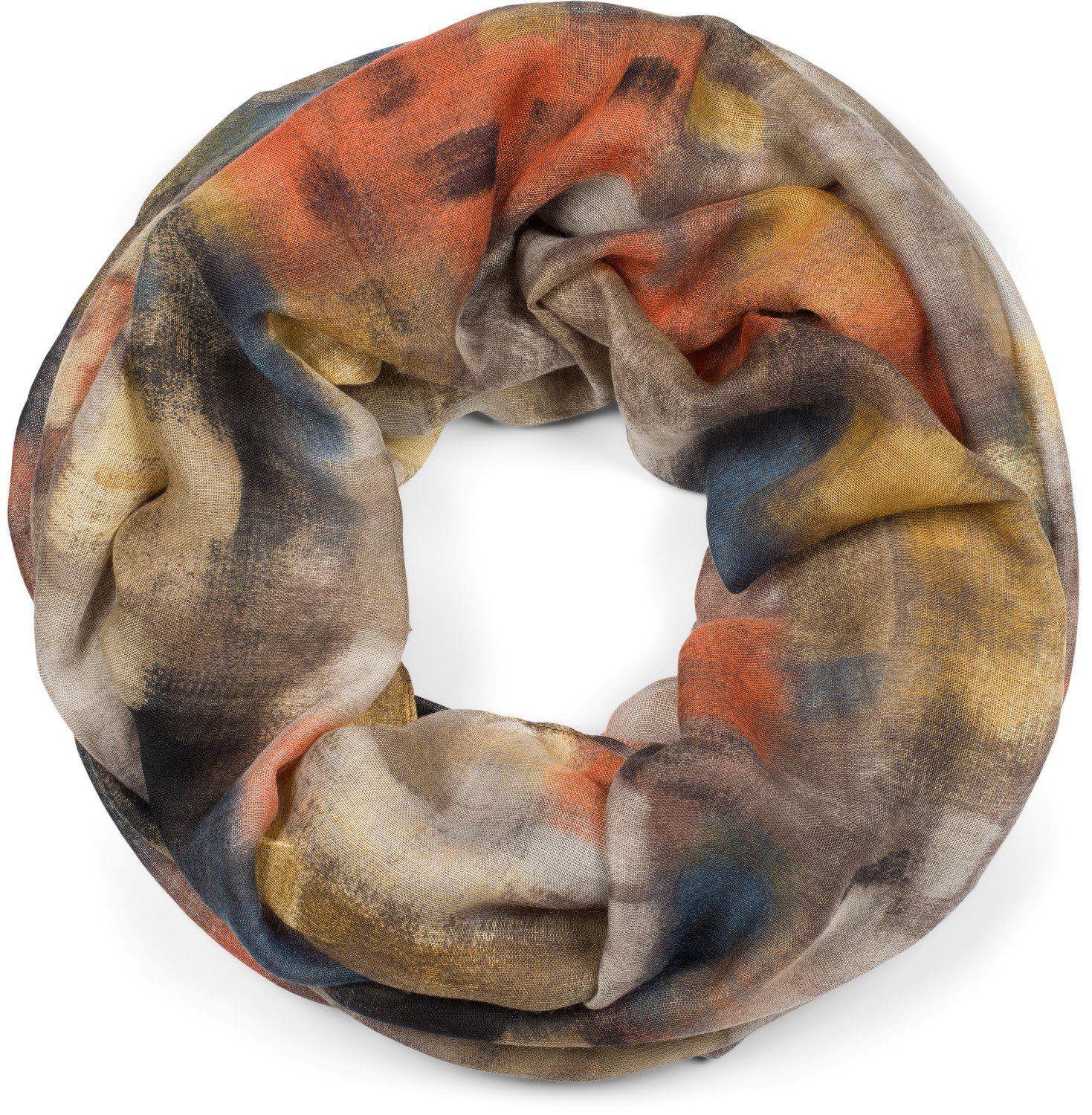 styleBREAKER Loop Loop Schal mit buntem günstig online kaufen