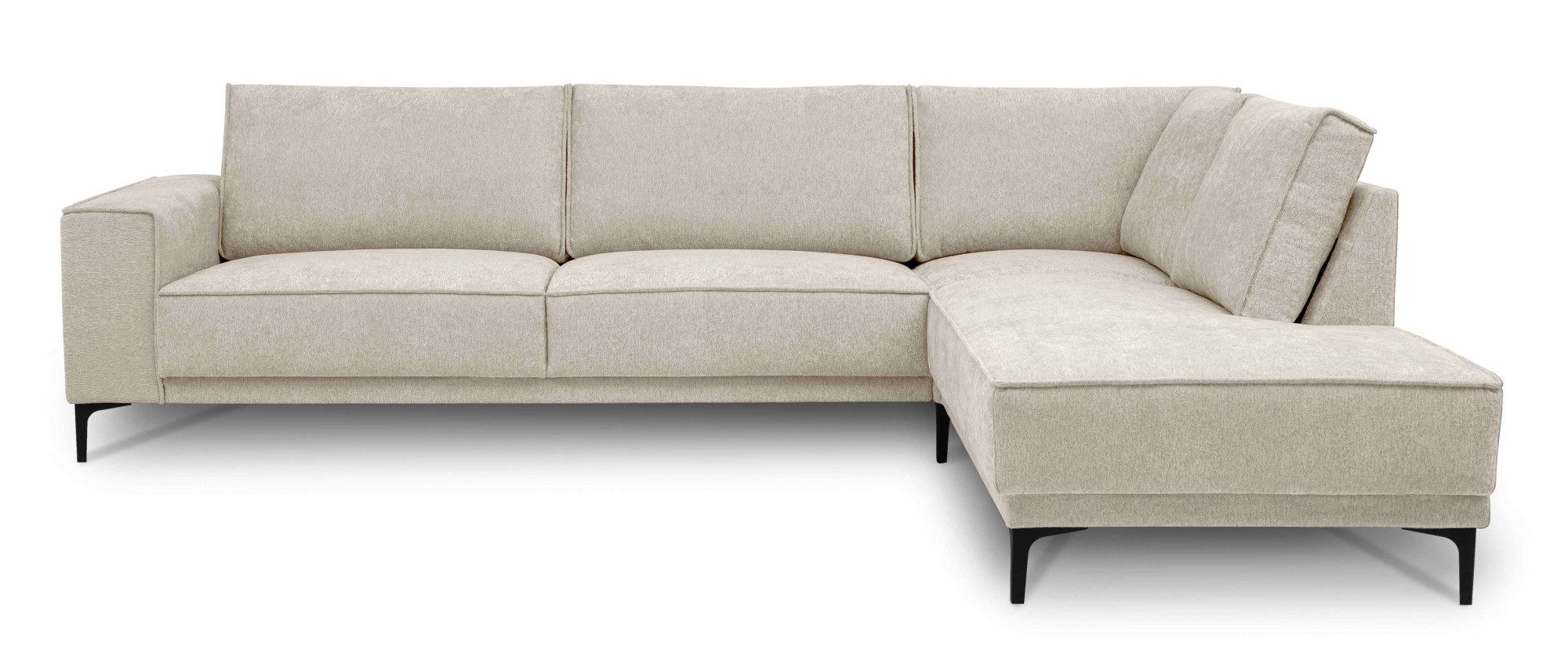 Places of Style Ecksofa "Polsterecke Oland, Struktur, Flachgewebe, Luxus-Mi günstig online kaufen