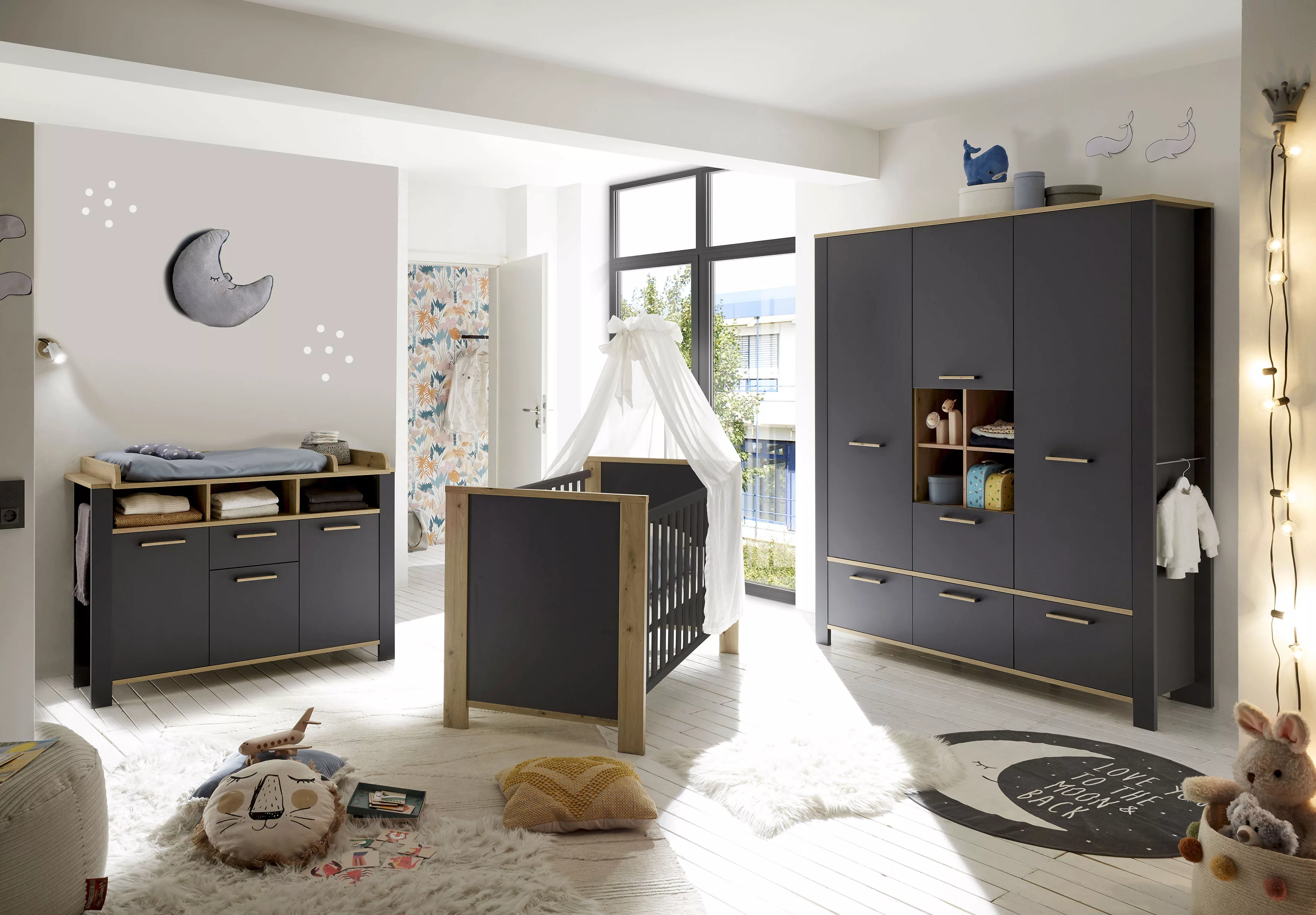 Mäusbacher Babymöbel-Set "Tom", (3 tlg., Wiko/Bett/Kleiderschrank) günstig online kaufen