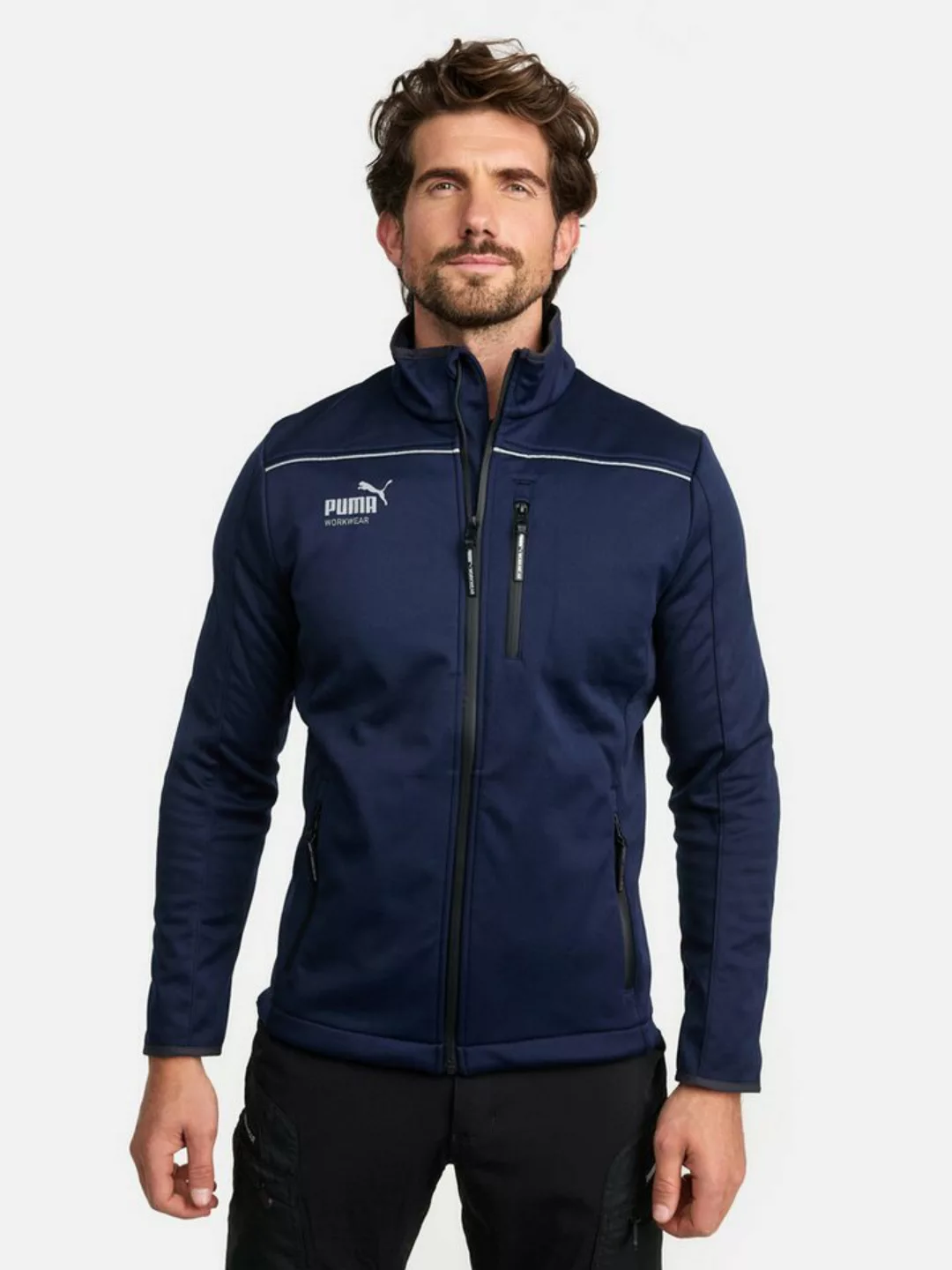 PUMA Workwear Softshelljacke ESSENTIALS Arbeitsjacke aus Drei-Lagen-Softshe günstig online kaufen