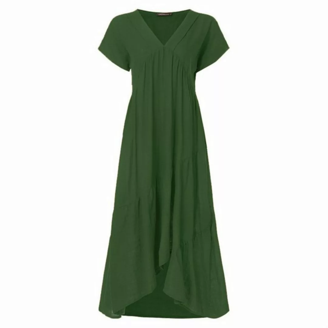 AFAZ New Trading UG Sommerkleid Kleid mit lockerem V-Ausschnitt in Übergröß günstig online kaufen