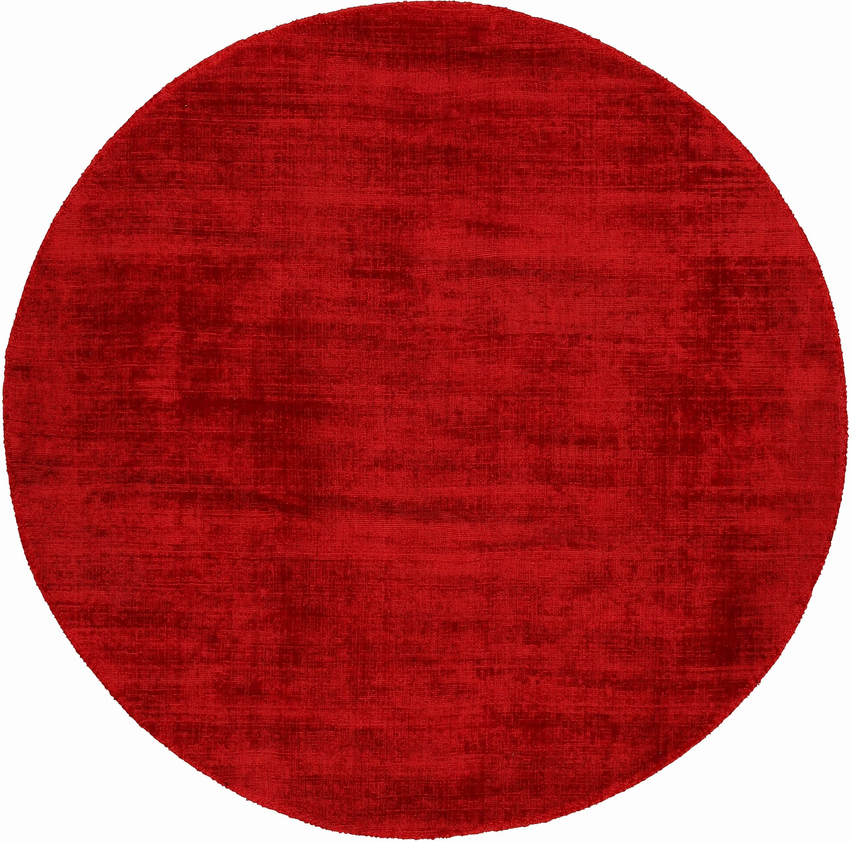 carpetfine Teppich »Ava Viskoseteppich«, rund, 13 mm Höhe, Seidenoptik, lei günstig online kaufen