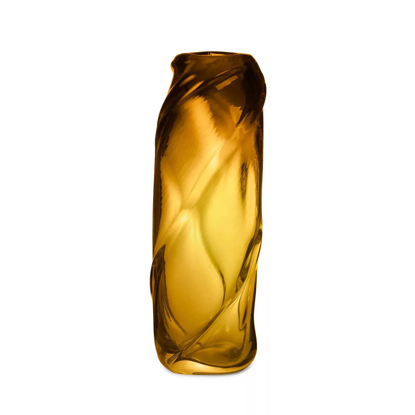 ferm LIVING Vase Water Swirl Tall, orange, Höhe 47 cm, Glas günstig online kaufen