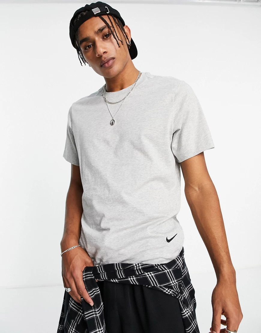 Nike – Move to Zero Revival – T-Shirt mit gesticktem Logo in Grau günstig online kaufen