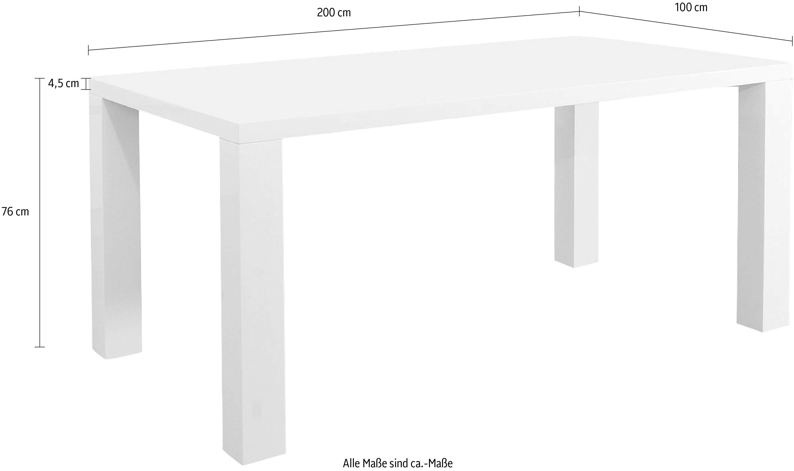 SalesFever Esstisch, Eleganter Hochglanz für anspruchsvolle Ästhetik günstig online kaufen