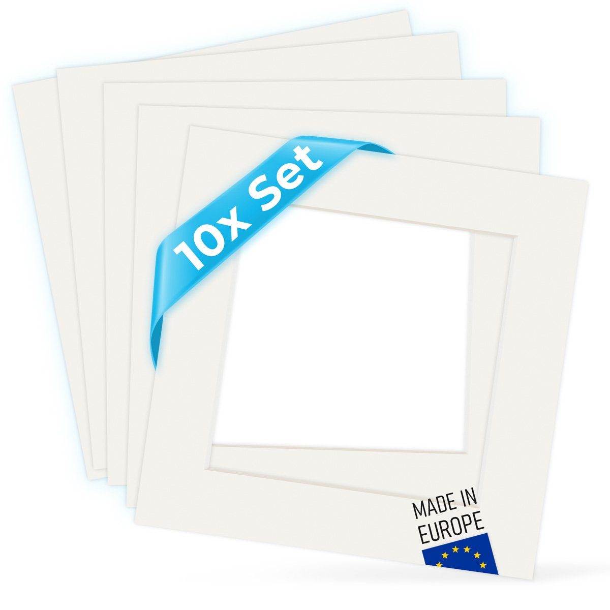 PHOTOLINI Bilderrahmen Passepartouts 10er Set - günstig online kaufen