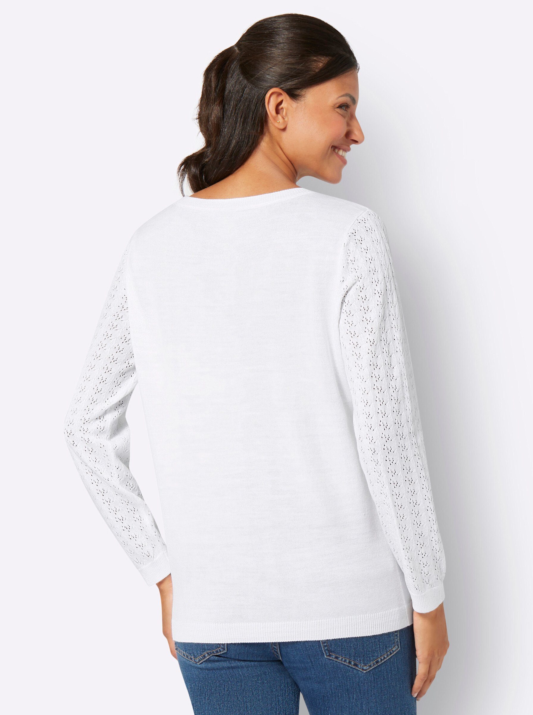 Classic Basics Rundhalspullover "Ajour-Pullover" günstig online kaufen