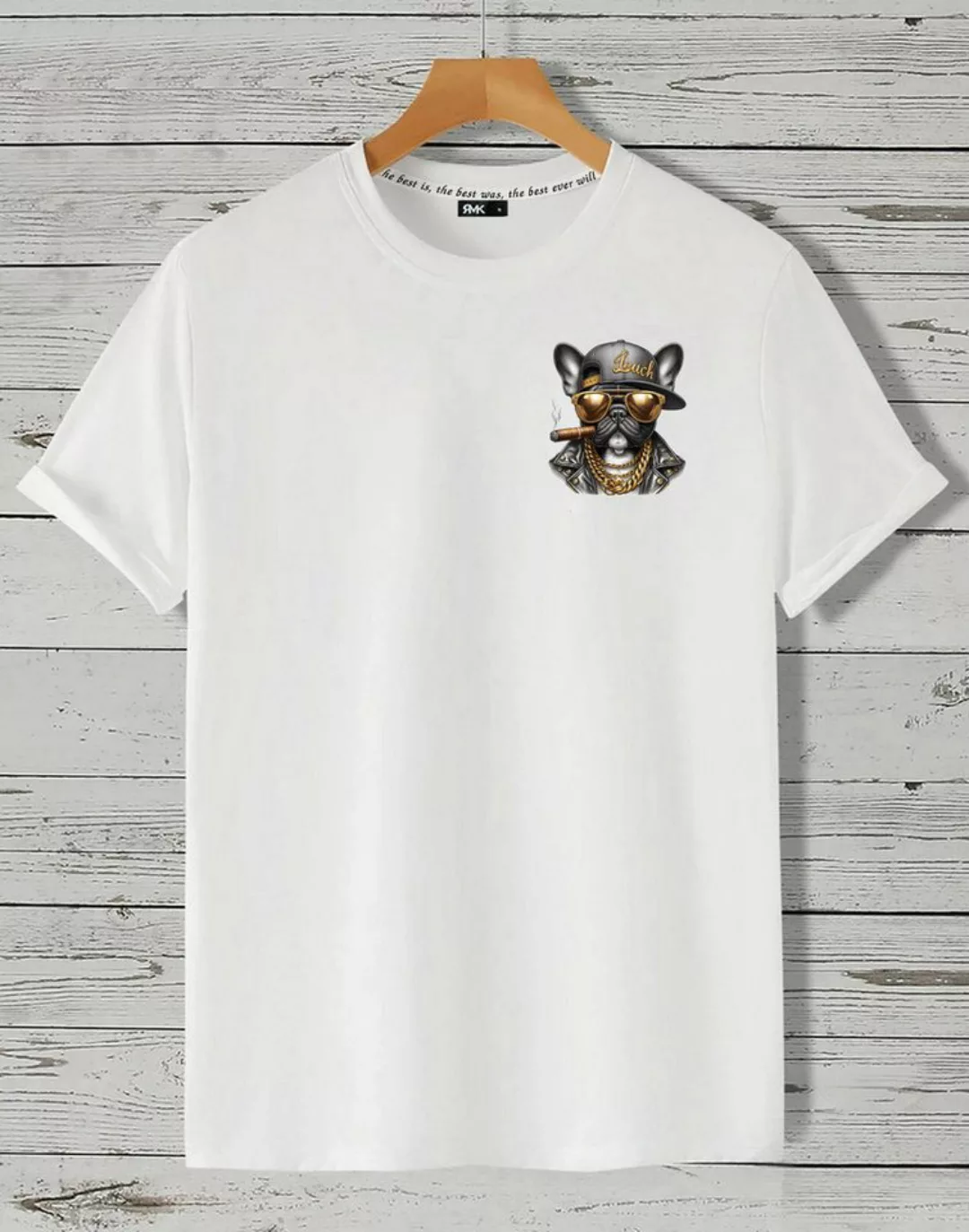 RMK Print-Shirt T-Shirt Herren Shirt Basic (Französische Bulldogge Bully So günstig online kaufen