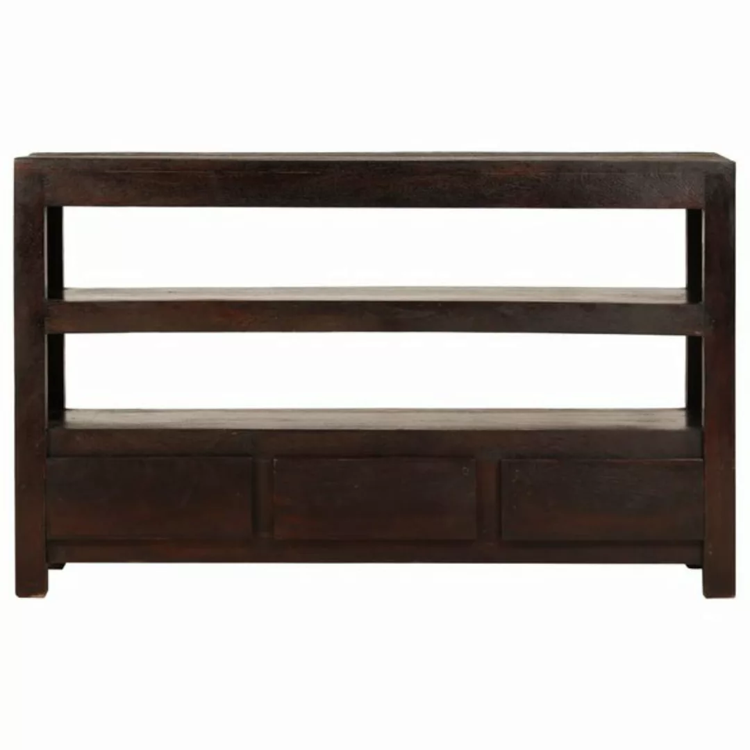 Tv-schrank Akazienholz Massiv 90x30x55 Cm Dunkelbraun günstig online kaufen