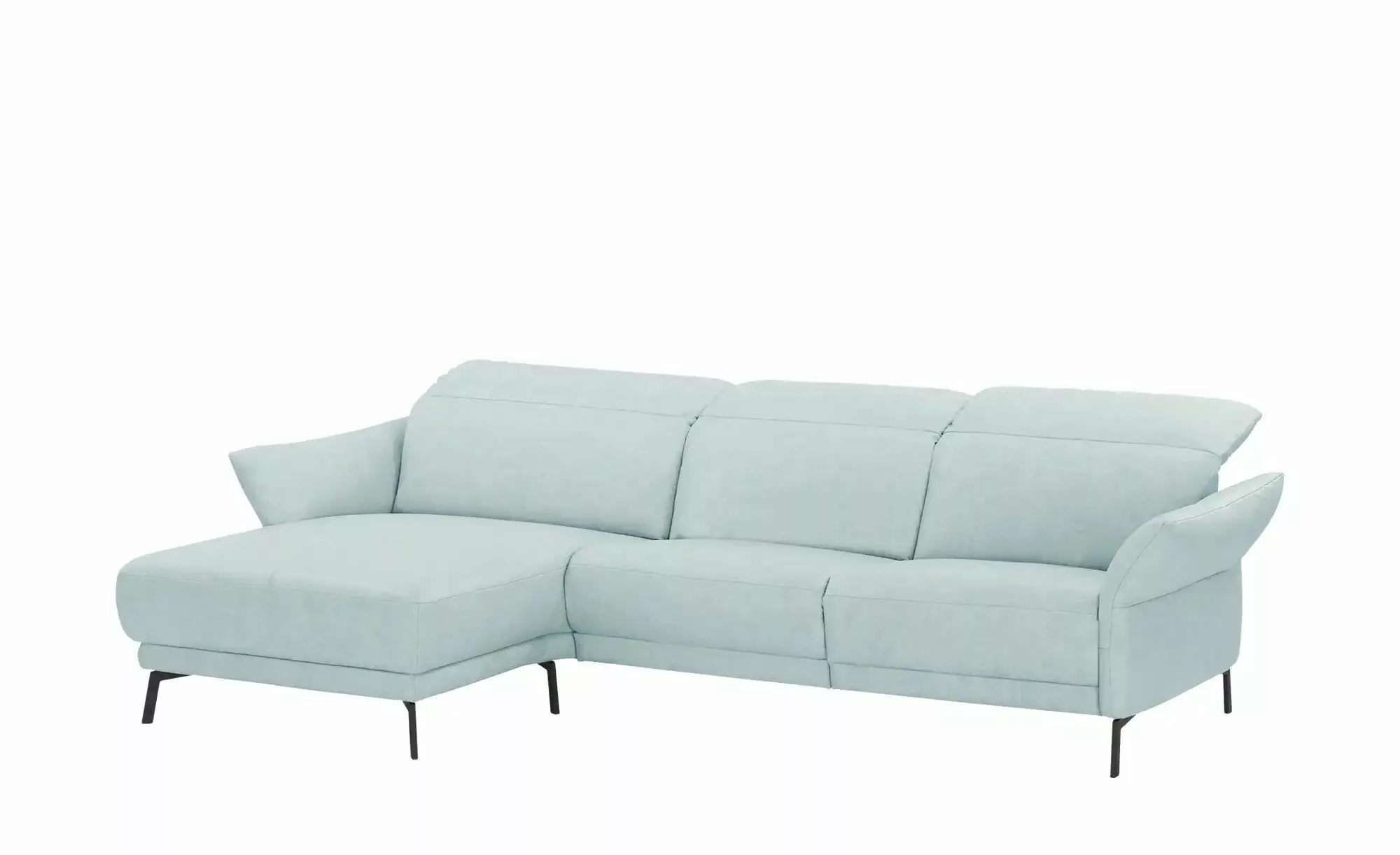 Wohnwert Ecksofa Leder Bellana ¦ blau ¦ Maße (cm): B: 285 H: 101 T: 161.0 P günstig online kaufen