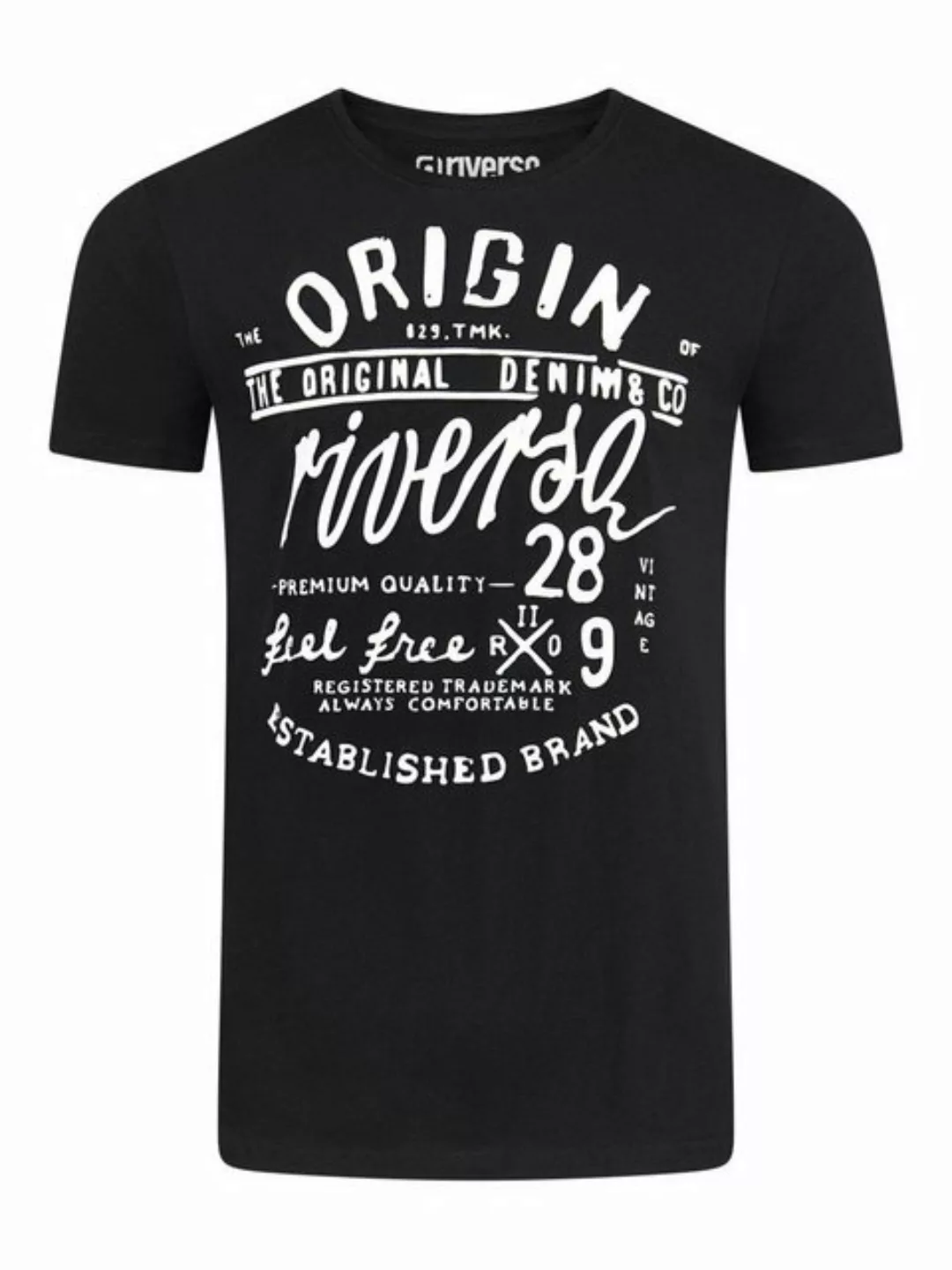 riverso Tshirt Herren Baumwolle Regular Fit RIVLeon günstig online kaufen