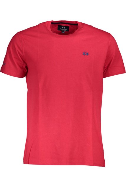 La Martina T-Shirt Herren Kurzarm T-Shirt in Rot - Regular Fit mit günstig online kaufen