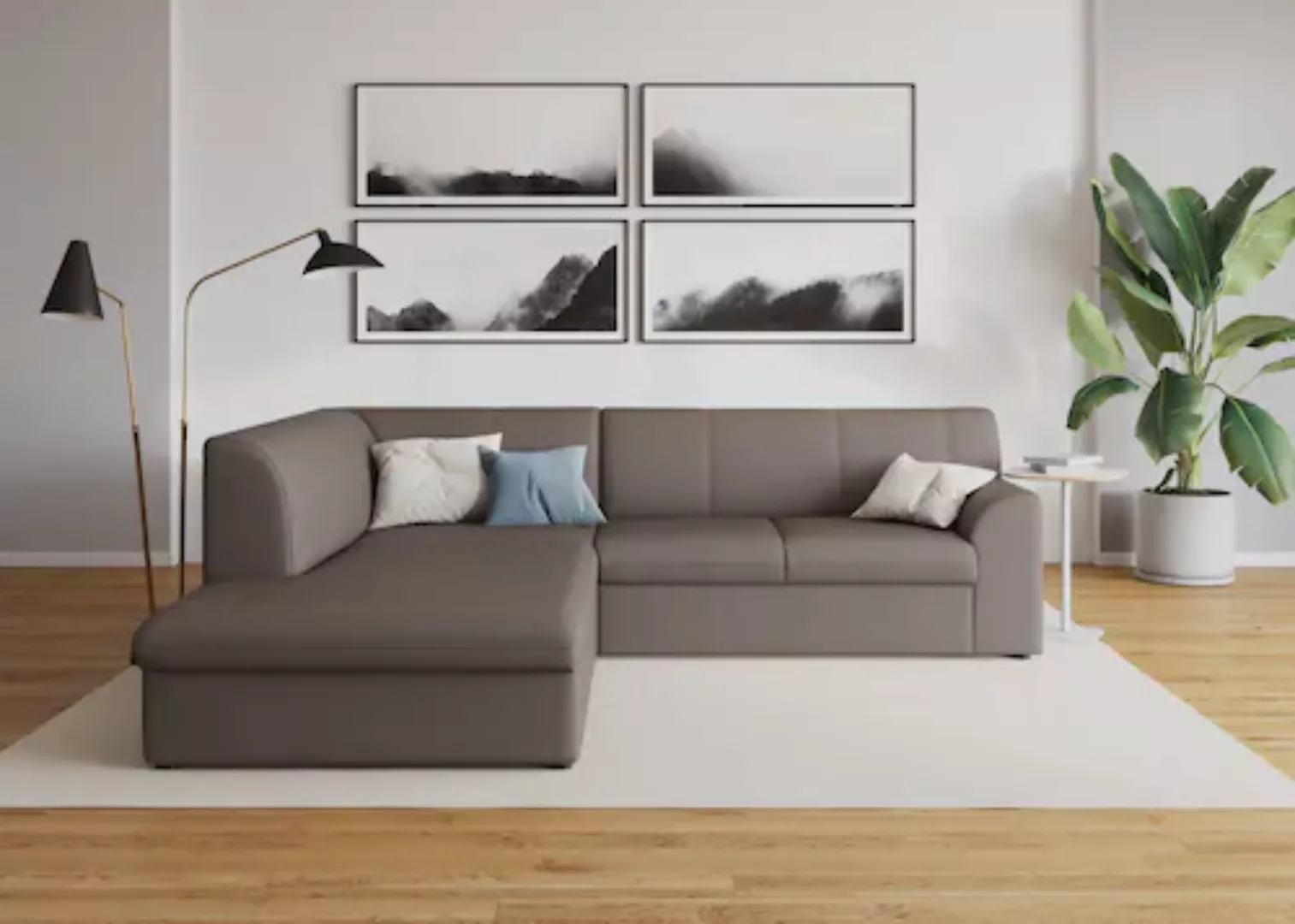 DOMO collection Ecksofa "Topper L-Form", mit Ottomane, wahlweise mit Schlaf günstig online kaufen