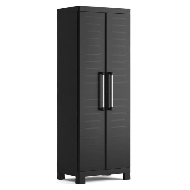 Keter Fächerschrank Lagerschrank Detroit Hoch Schwarz (1-St) günstig online kaufen