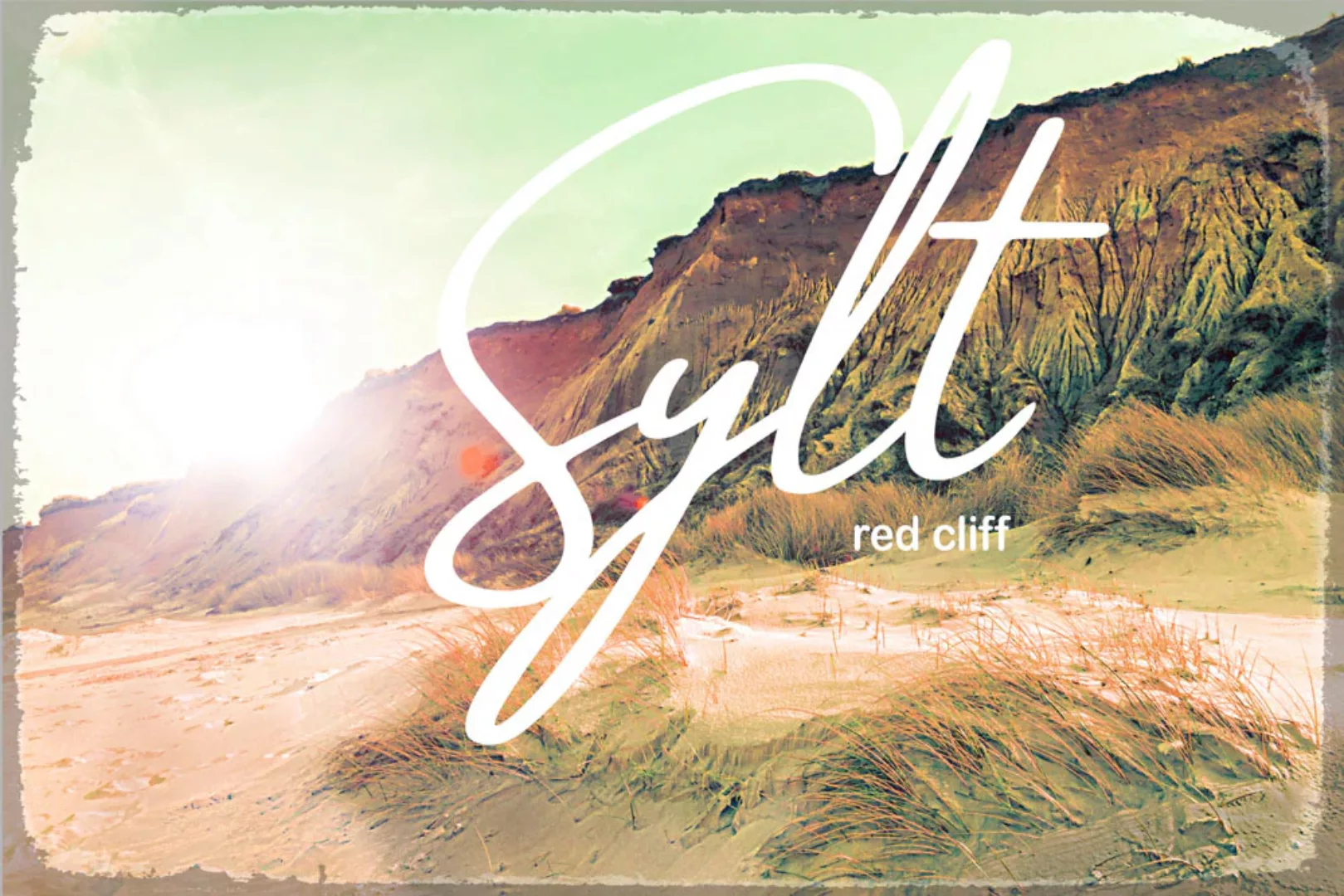 queence Metallbild "Sylter Red Cliff", (1 St.), Stahlschilder günstig online kaufen