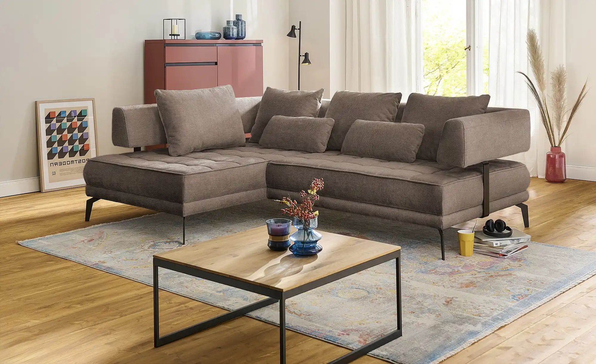 switch Ecksofa  Giotto ¦ braun ¦ Maße (cm): B: 242 H: 85 T: 176.0 Polstermö günstig online kaufen