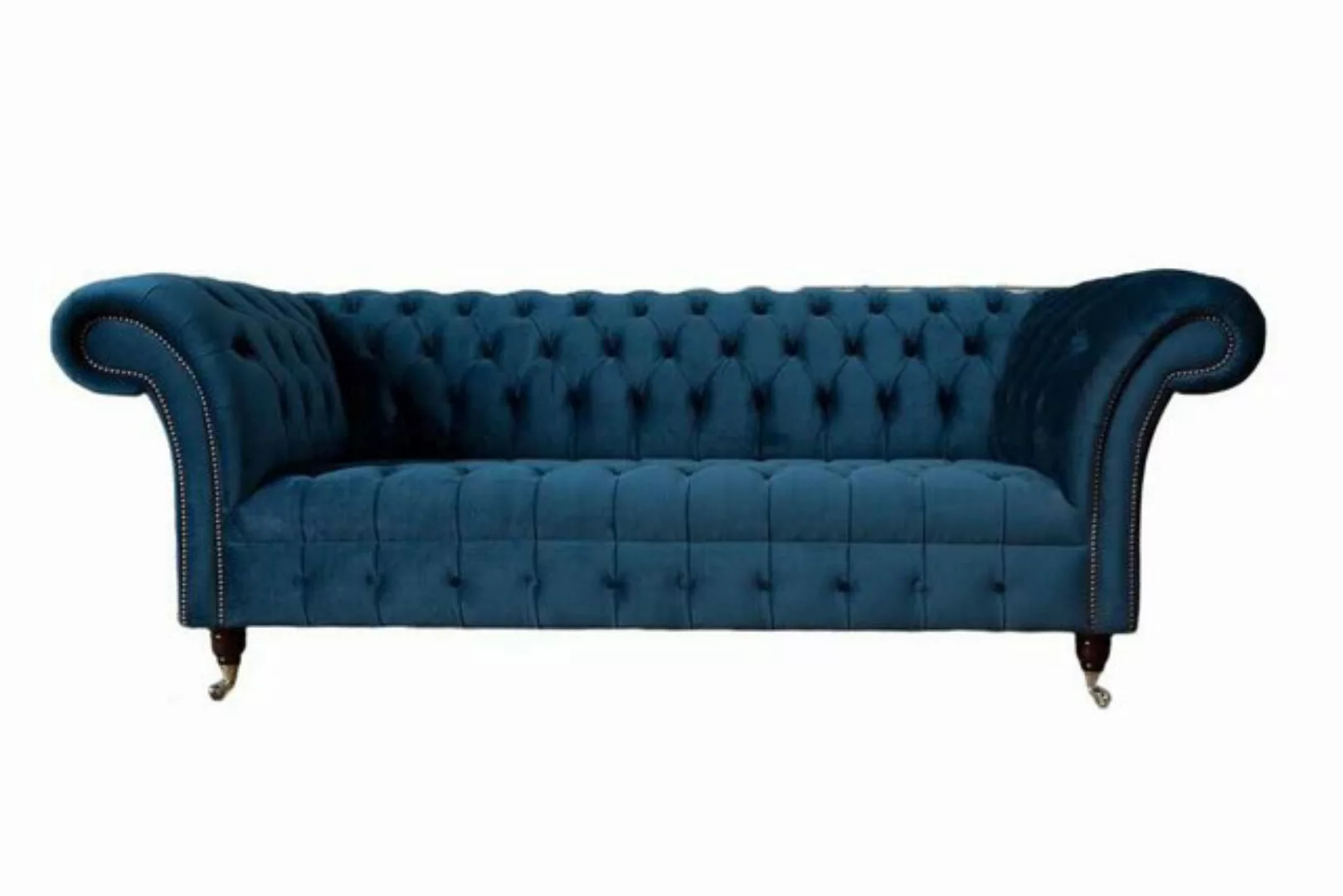 JVmoebel Chesterfield-Sofa, Sofa Dreisitzer Klassisch Design Wohnzimmer Tex günstig online kaufen