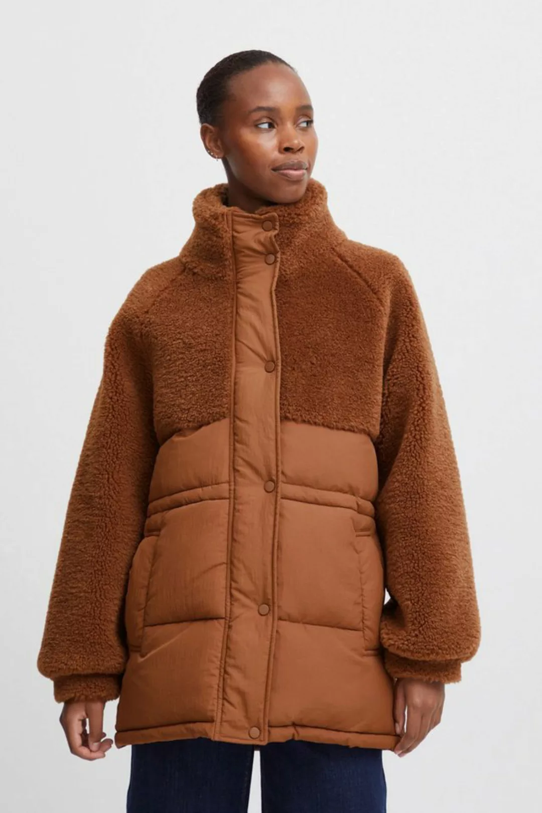 b.young Winterjacke BYANILDA JACKET - schöne Jacke mit Fellimitat günstig online kaufen