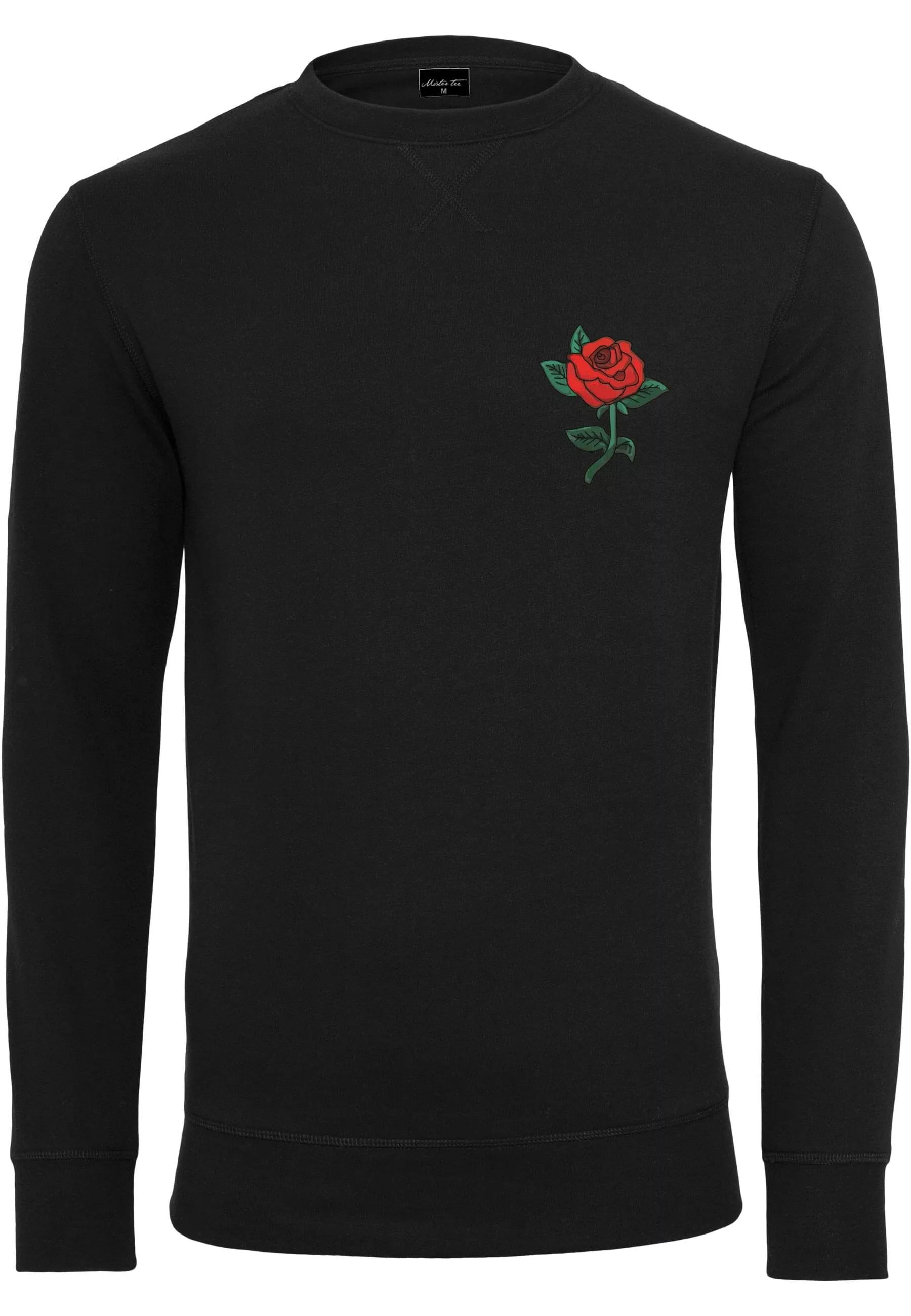 MisterTee Rundhalspullover "MisterTee Herren Rose Crewneck" günstig online kaufen