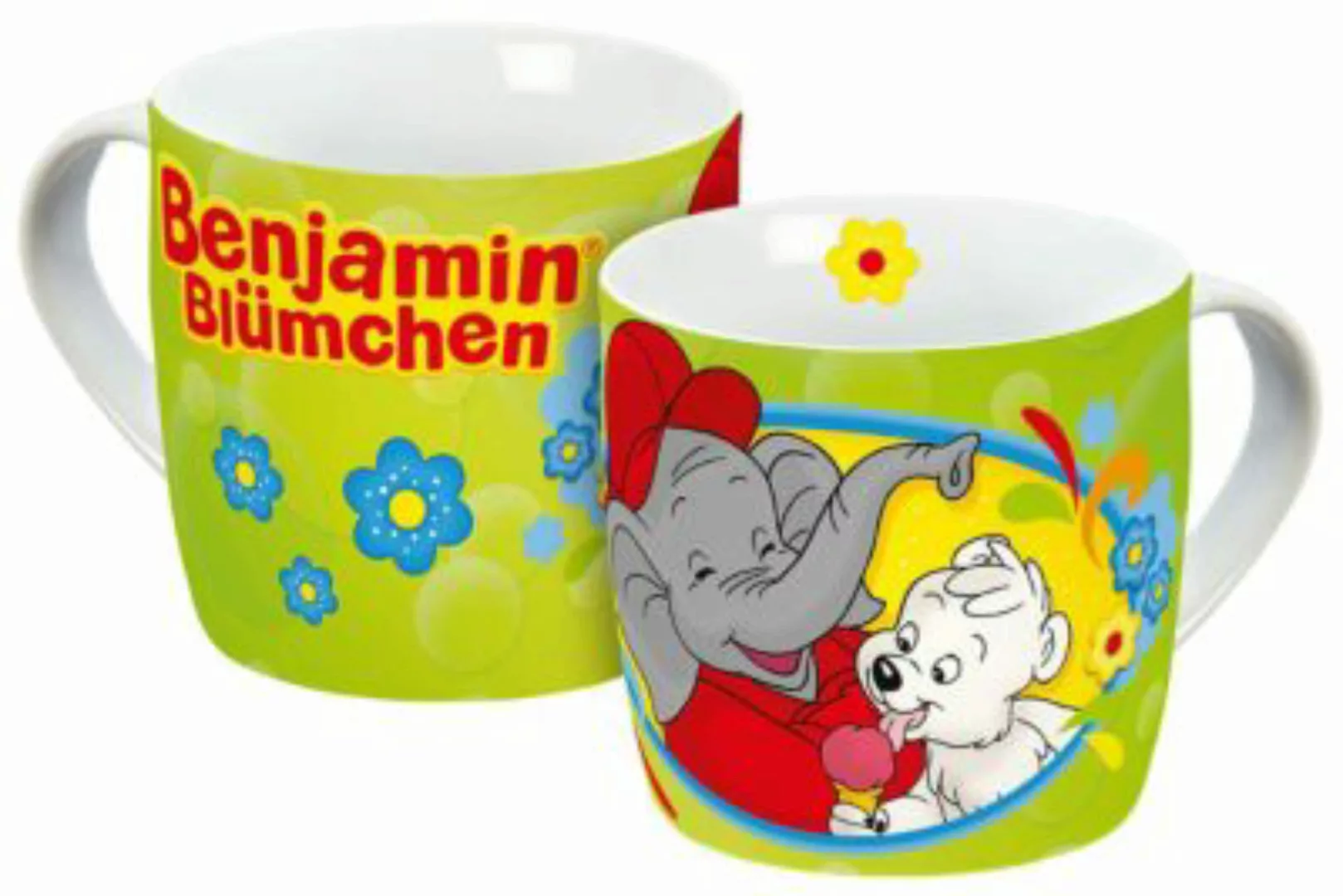 Geda Labels Tasse Benjamin Blümchen mit Bär 250ml Tassen bunt günstig online kaufen