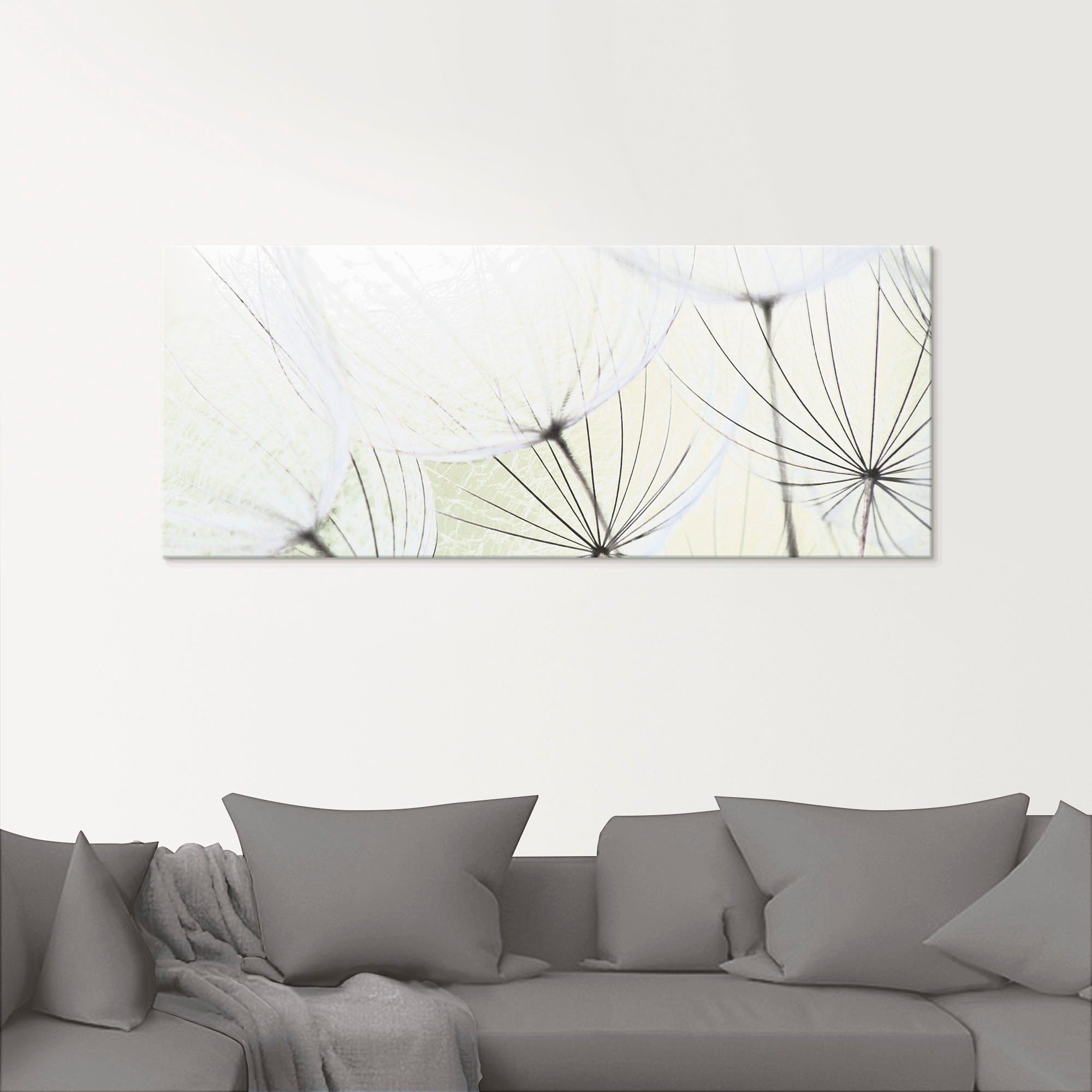 Artland Glasbild "Pusteblumen-Samen aufgehellt", Blumen, (1 St.), in versch günstig online kaufen