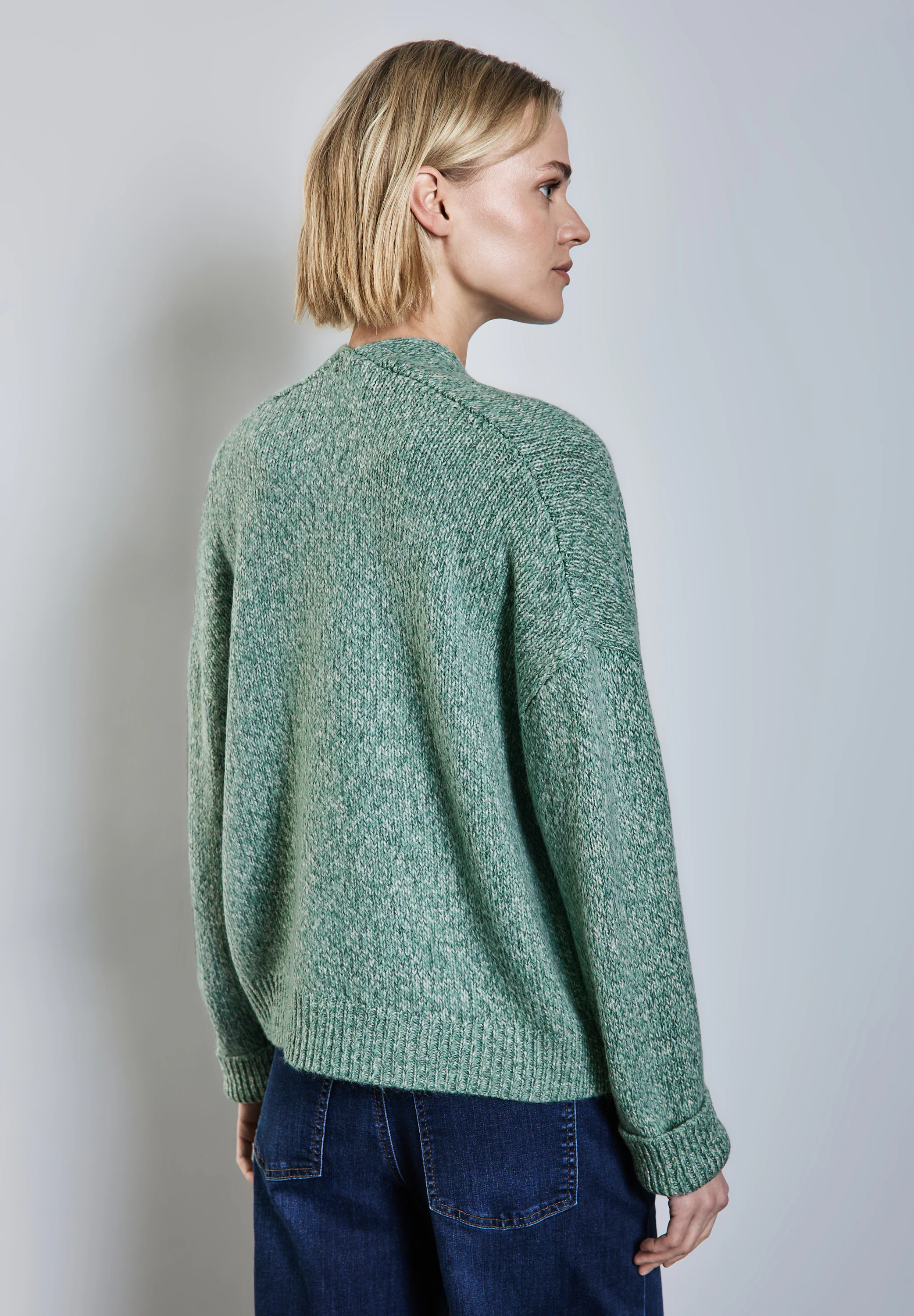 STREET ONE Cardigan, in offener Form, in melierter Optik günstig online kaufen