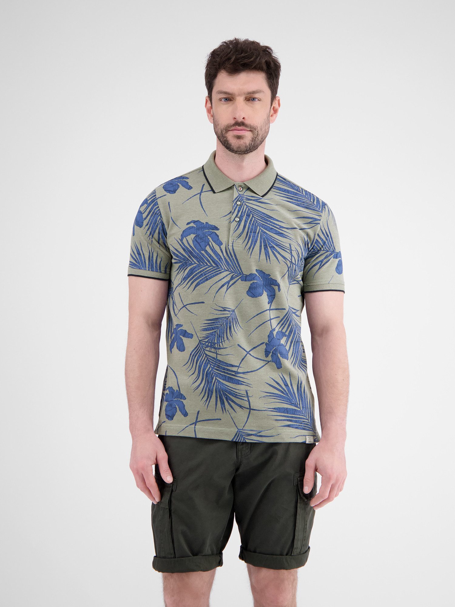 LERROS Poloshirt "LERROS Modisches Poloshirt, sommerlich gemustert" günstig online kaufen