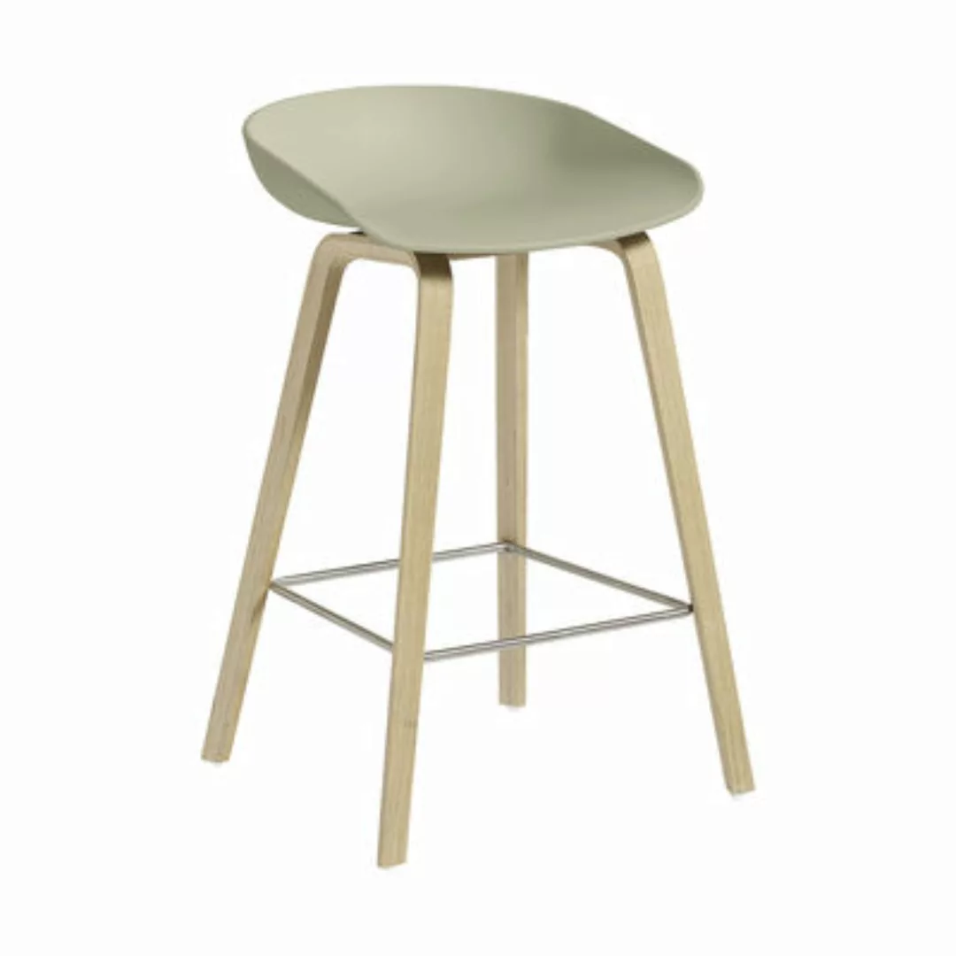 Barhocker About a stool AAS 32 LOW plastikmaterial grün / H 65 cm - Recycel günstig online kaufen