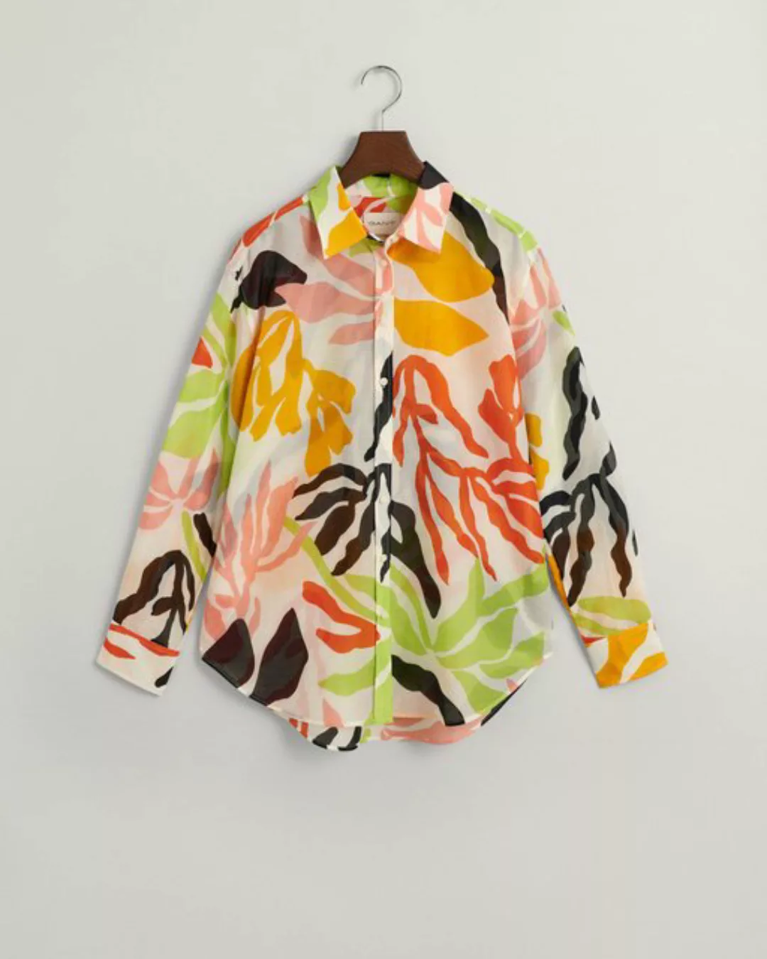 Gant Blusenshirt REL PALM PRINT COT SILK SHIRT günstig online kaufen