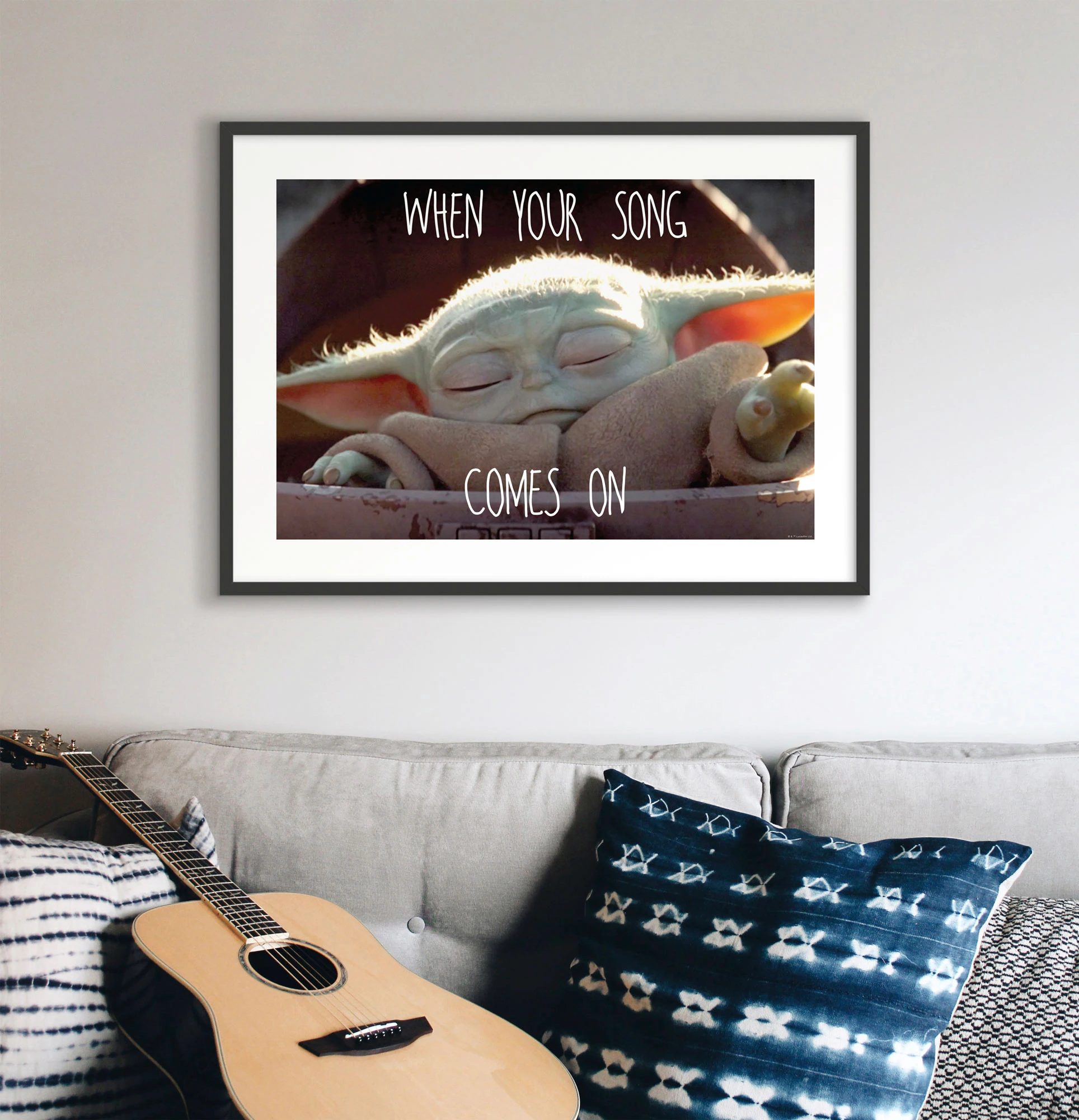 Komar Bild "Mandalorian The Child Music", Disney-Star Wars, (1 St.), Wandbi günstig online kaufen