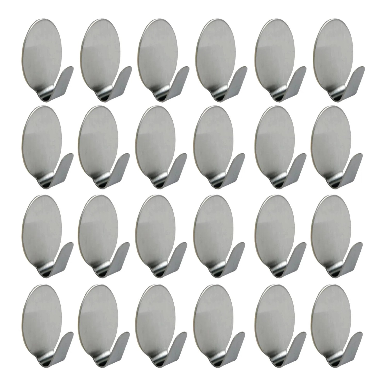 Bestlivings Wandhaken Edelstahl Selbstklebend Oval 24er Set günstig online kaufen