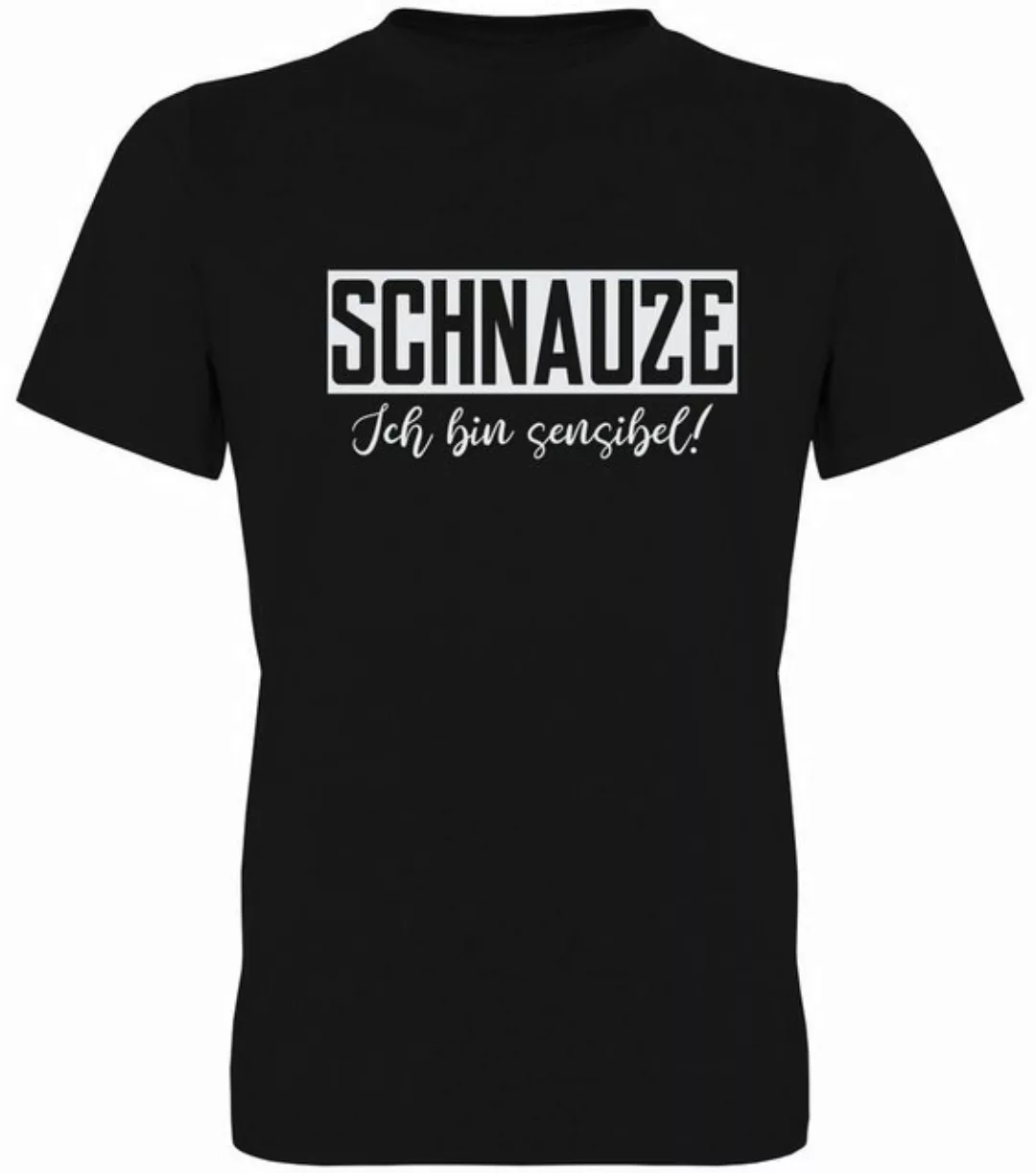 G-graphics T-Shirt Schnauze – Ich bin sensibel! Herren T-Shirt, mit Frontpr günstig online kaufen