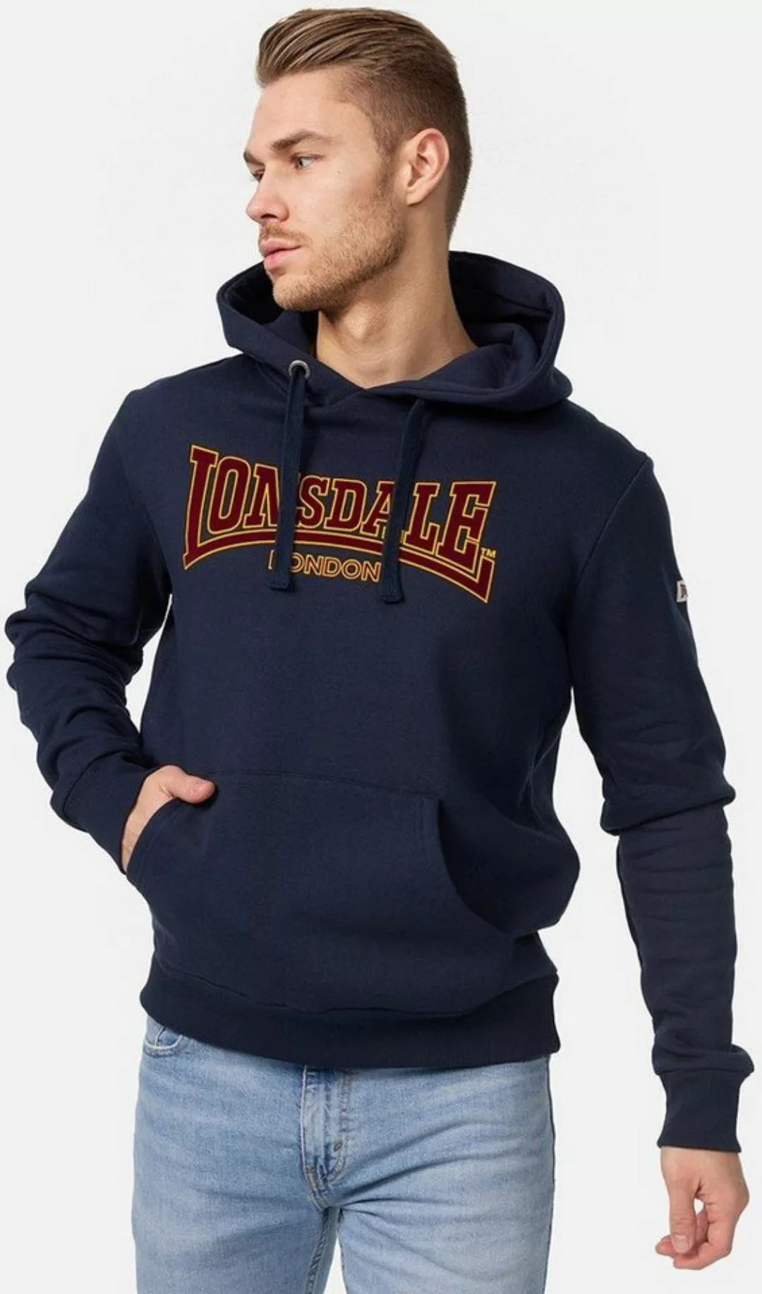 Lonsdale Hoodie Lonsdale Herren Kapuzenpullover Hooded Classic Ll002 günstig online kaufen