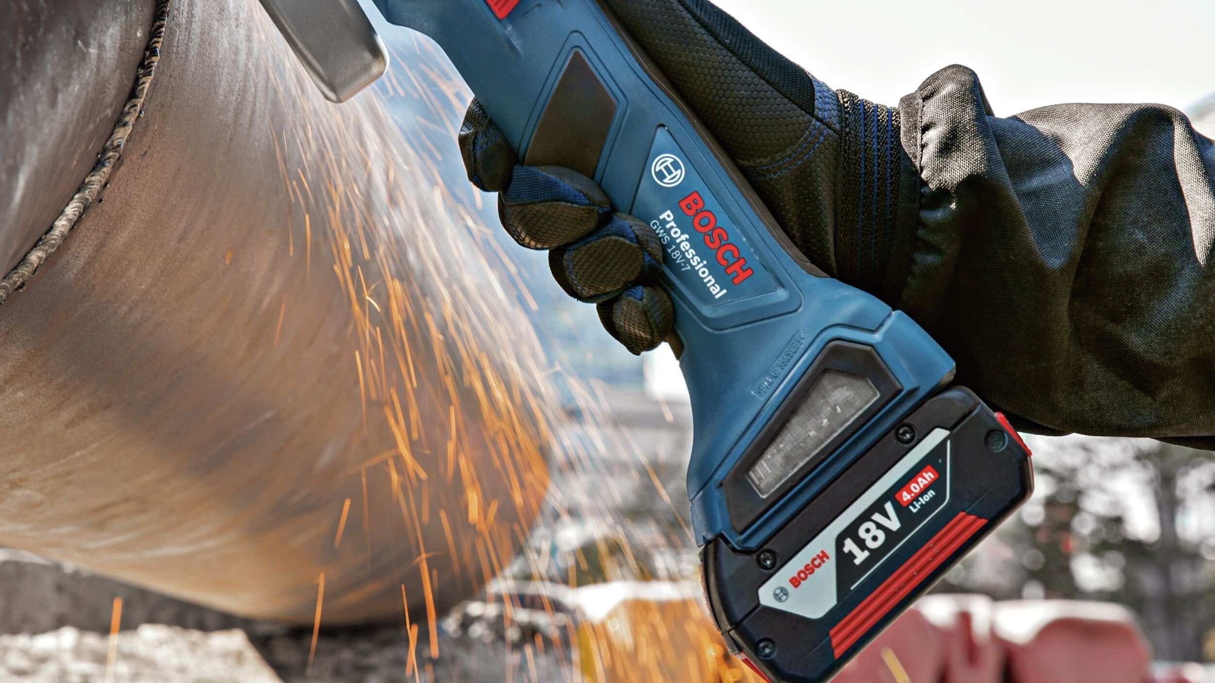 Bosch Professional Akku-Winkelschleifer GWS 18V-7, max. günstig online kaufen