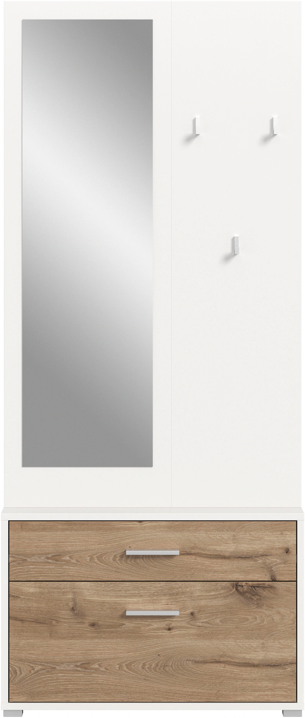 INOSIGN Kompaktgarderobe "Morrea, Höhe 190 cm, 1 Schubkästen, 6 Haken, 1 Kl günstig online kaufen