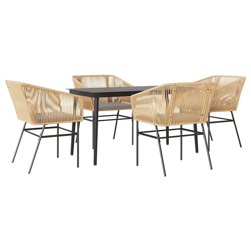 vidaXL Garten-Essgruppe 5-tlg. Garten-Essgruppe mit Kissen günstig online kaufen