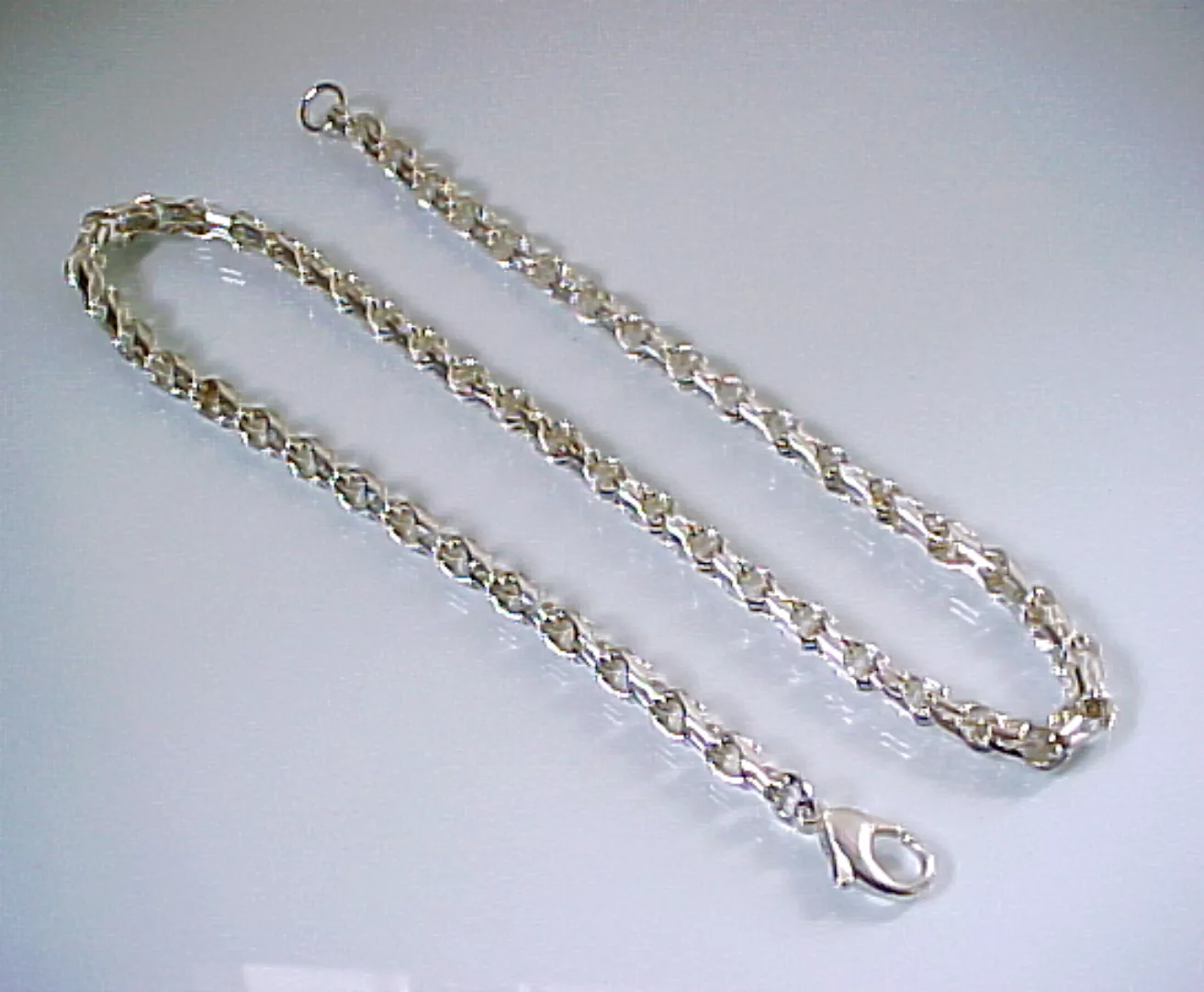 Handgearbeitete Halskette - Massiv 925 Silber - 50cm günstig online kaufen