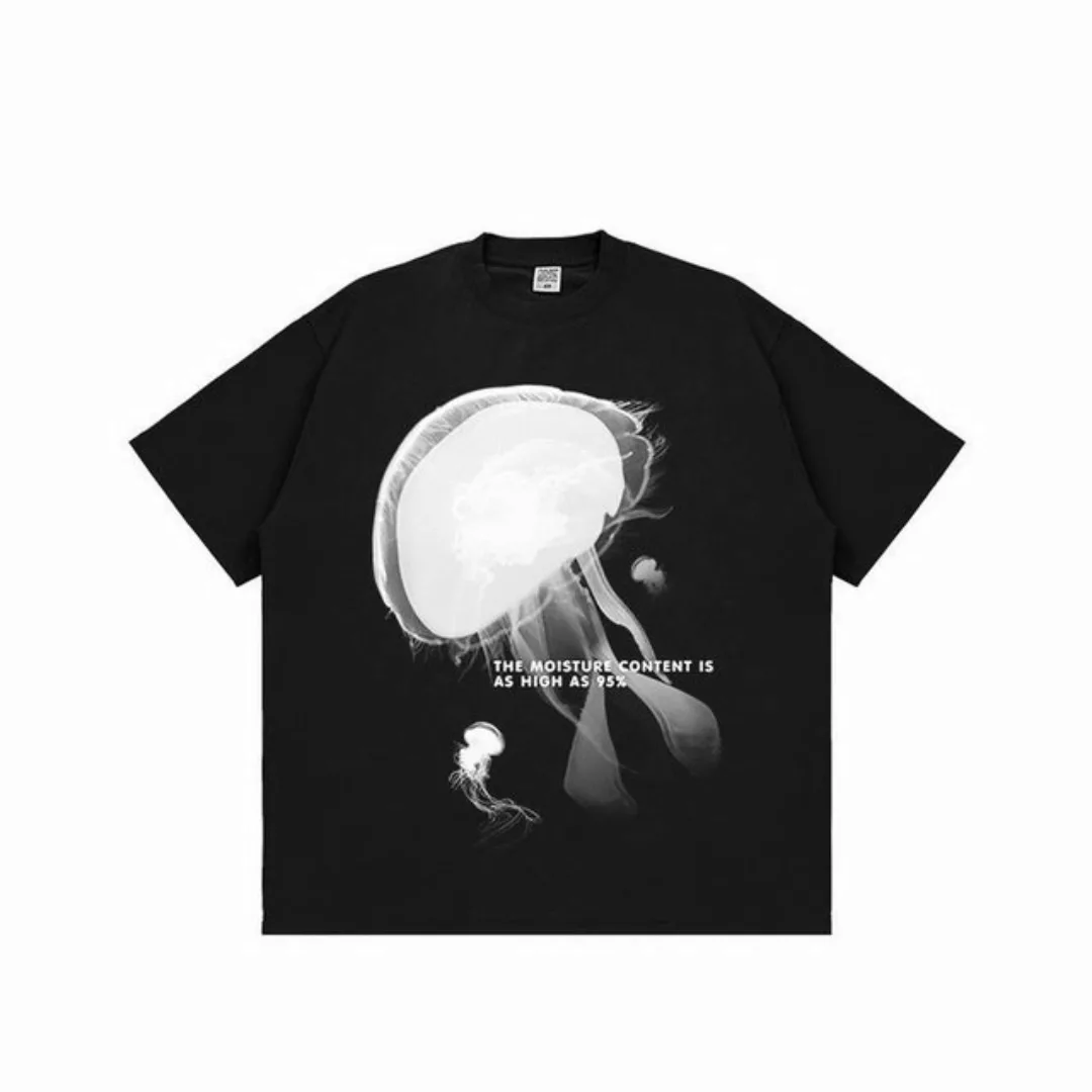 YRIIOMO Kurzarmshirt Modisches, einfaches T-Shirt, Unisex großformatiges, l günstig online kaufen