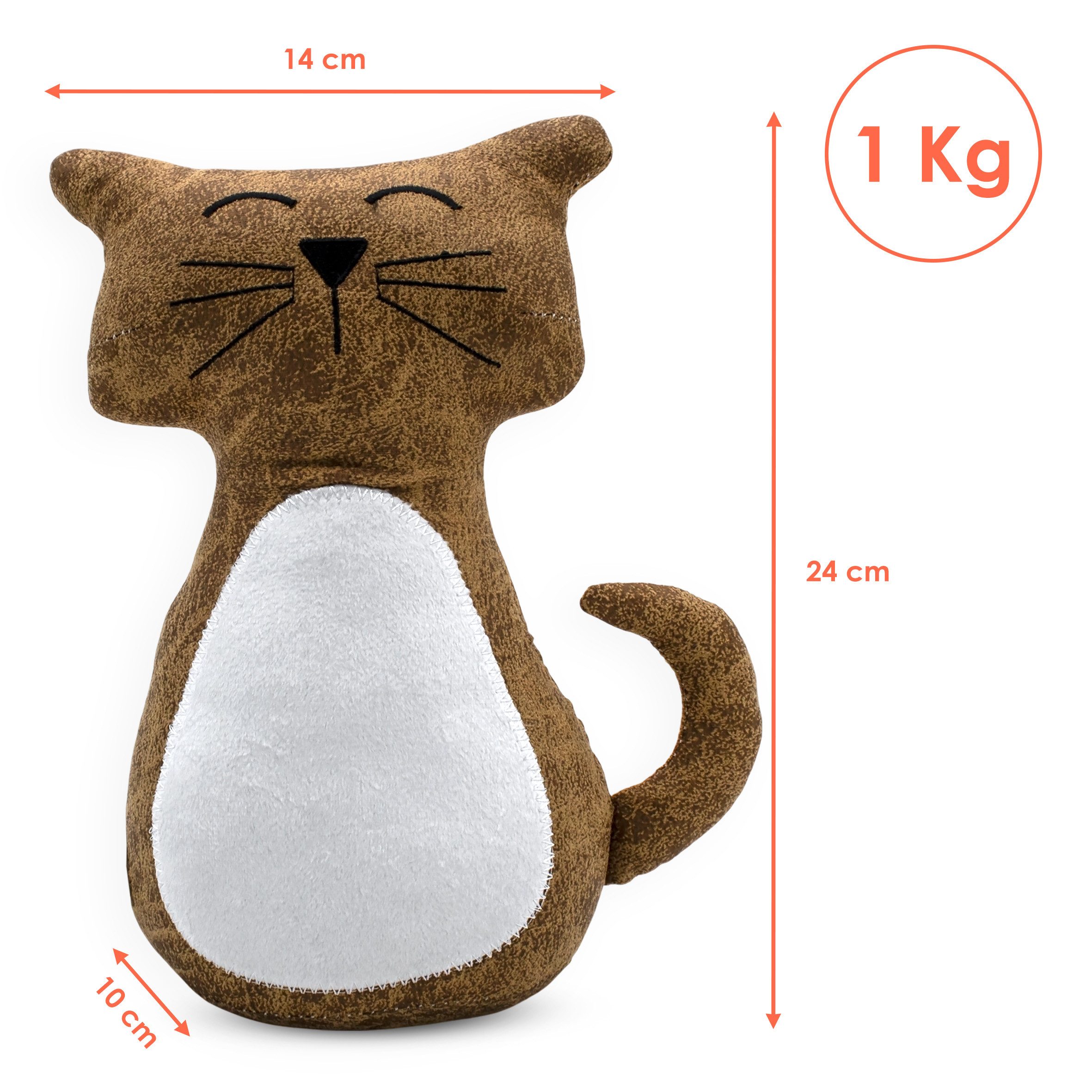 Spetebo Bodentürstopper Stoff Türstopper Katze 1 günstig online kaufen