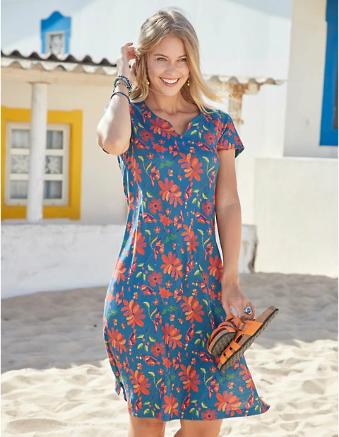 Leinenjersey-Kleid Liska günstig online kaufen