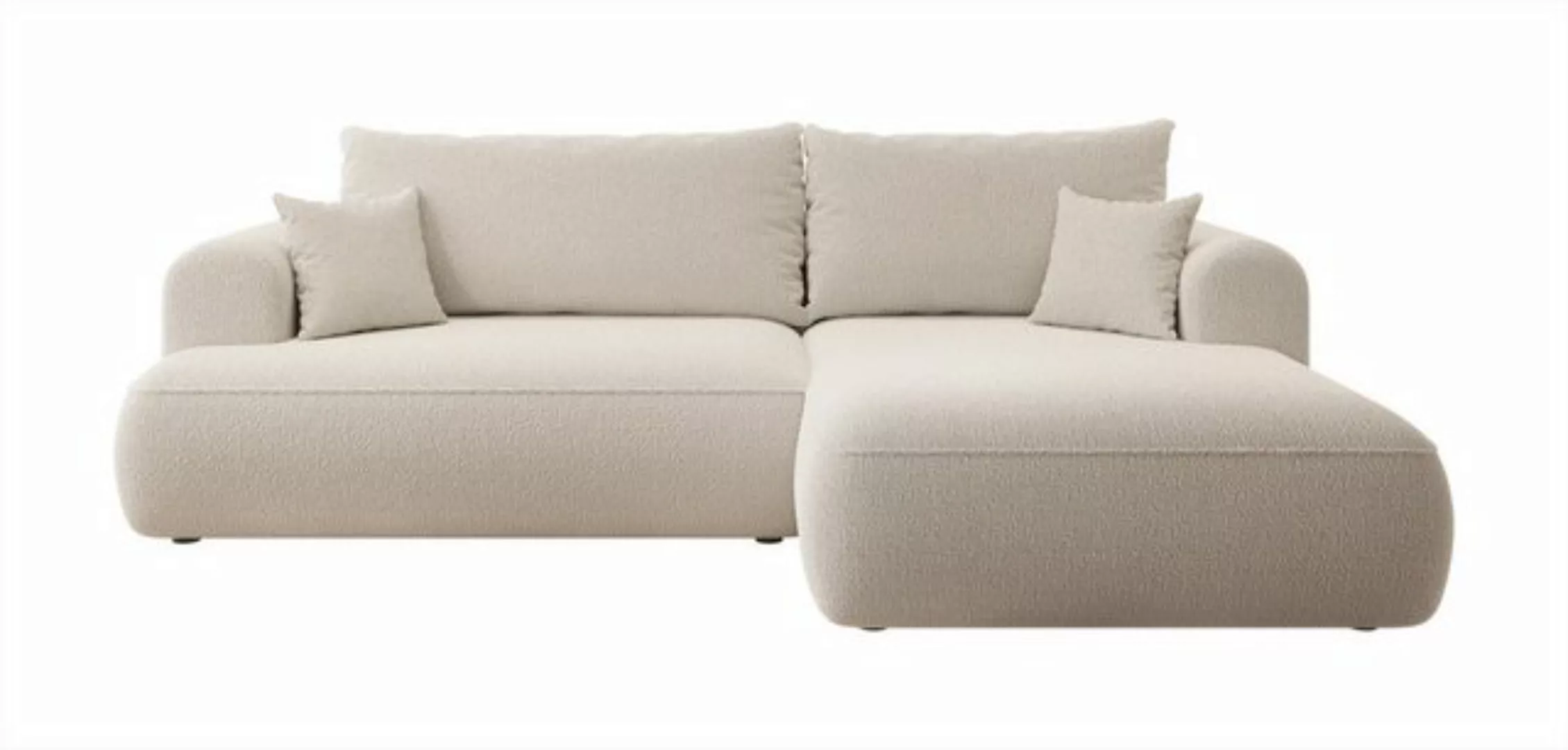 Selsey Ecksofa OVO, Schlaffunktion 142x210 cm, Bettkasten, Boucle-Bezug günstig online kaufen